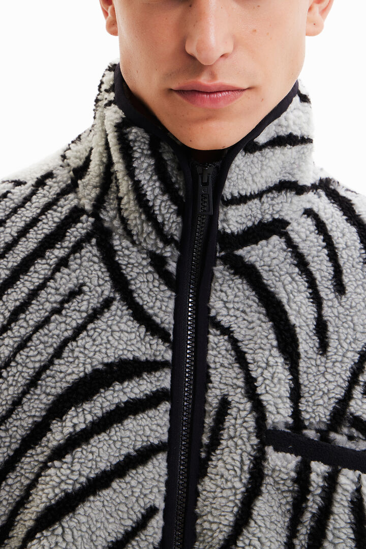 Chaqueta polar cuello alto | Desigual