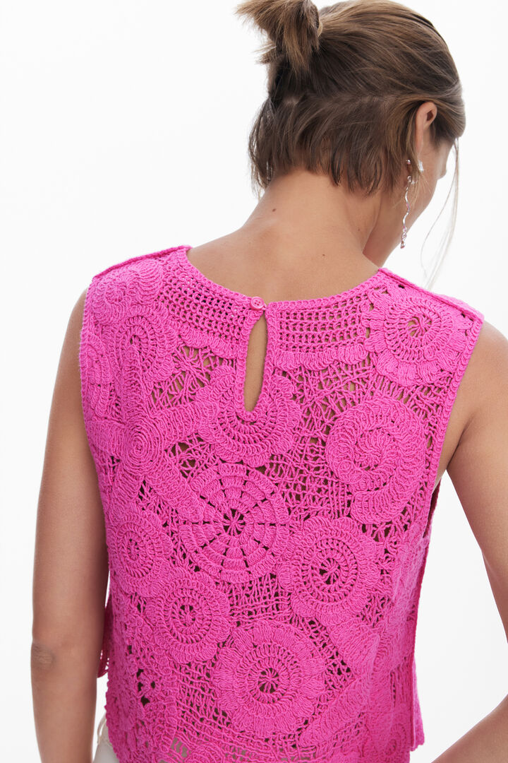 Cropped horgolt felső | Desigual