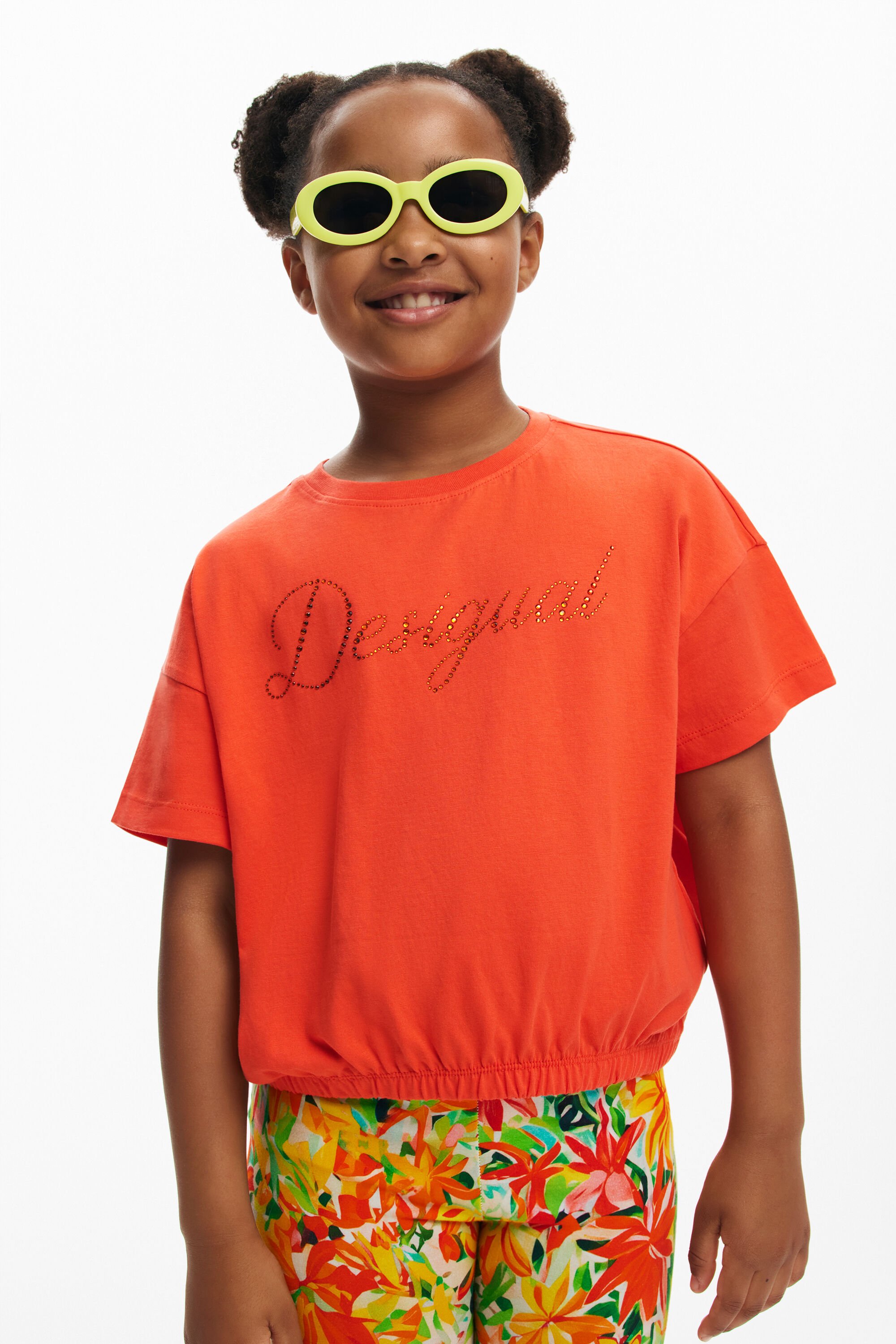 Desigual t-shirt met strass - RED