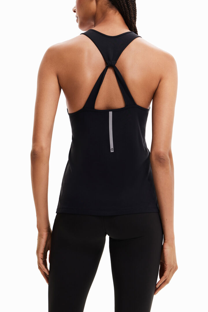 Sleeveless basic T-shirt | Desigual