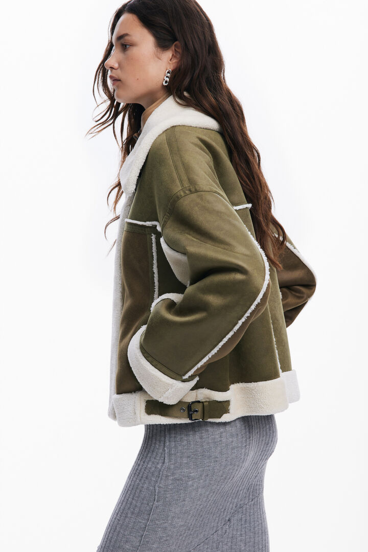 Shearling biker jacket | Desigual