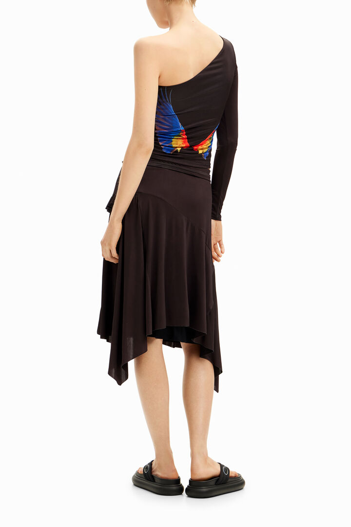Jupe midi perroquet Tyler McGillivary | Desigual