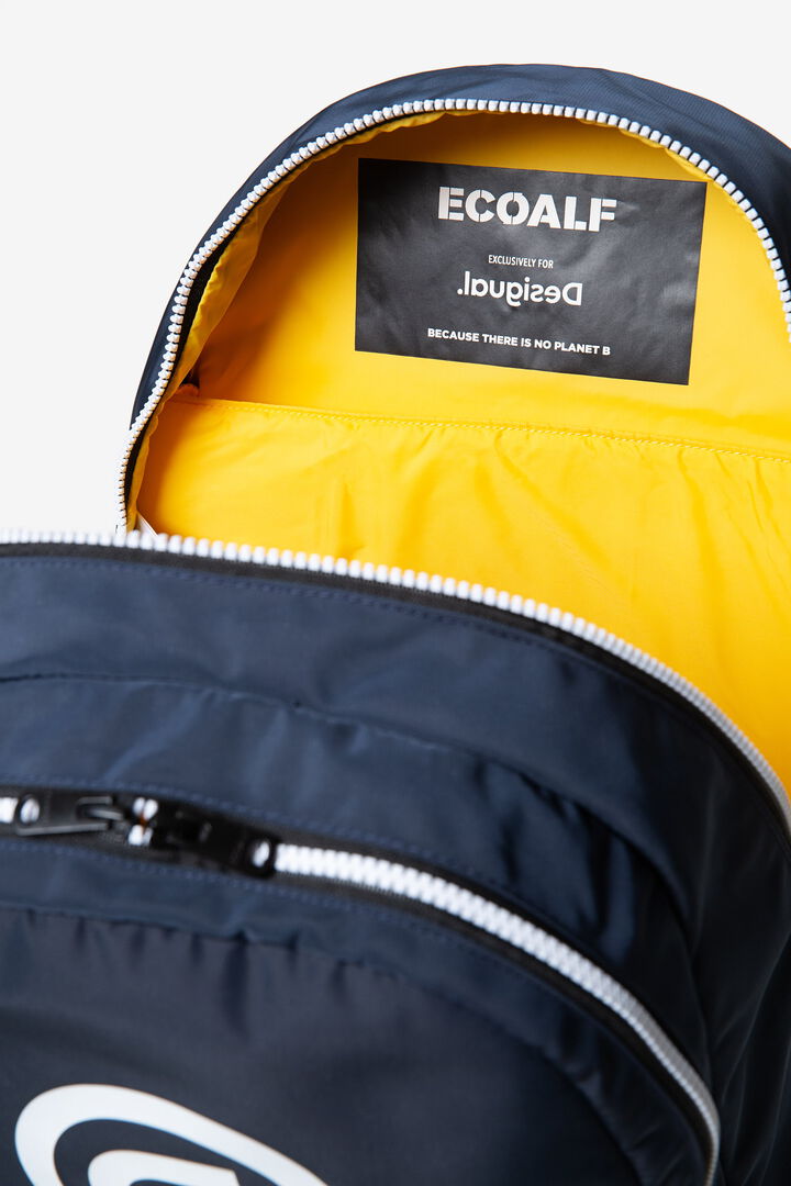 Mochila Ecoalf con mensaje | Desigual