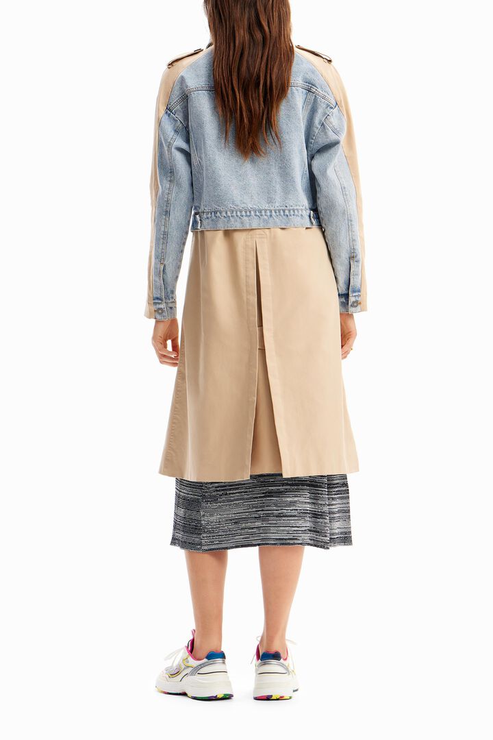 Gabardina h&iacute;brida denim | Desigual