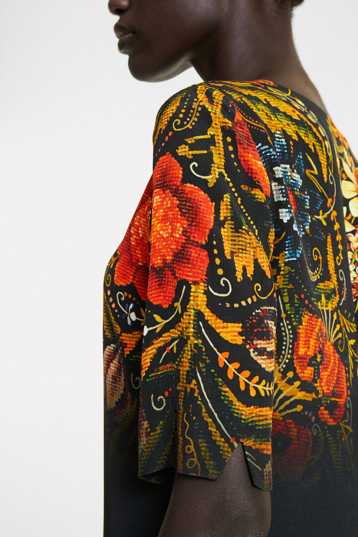 Vestido recto floral | Desigual