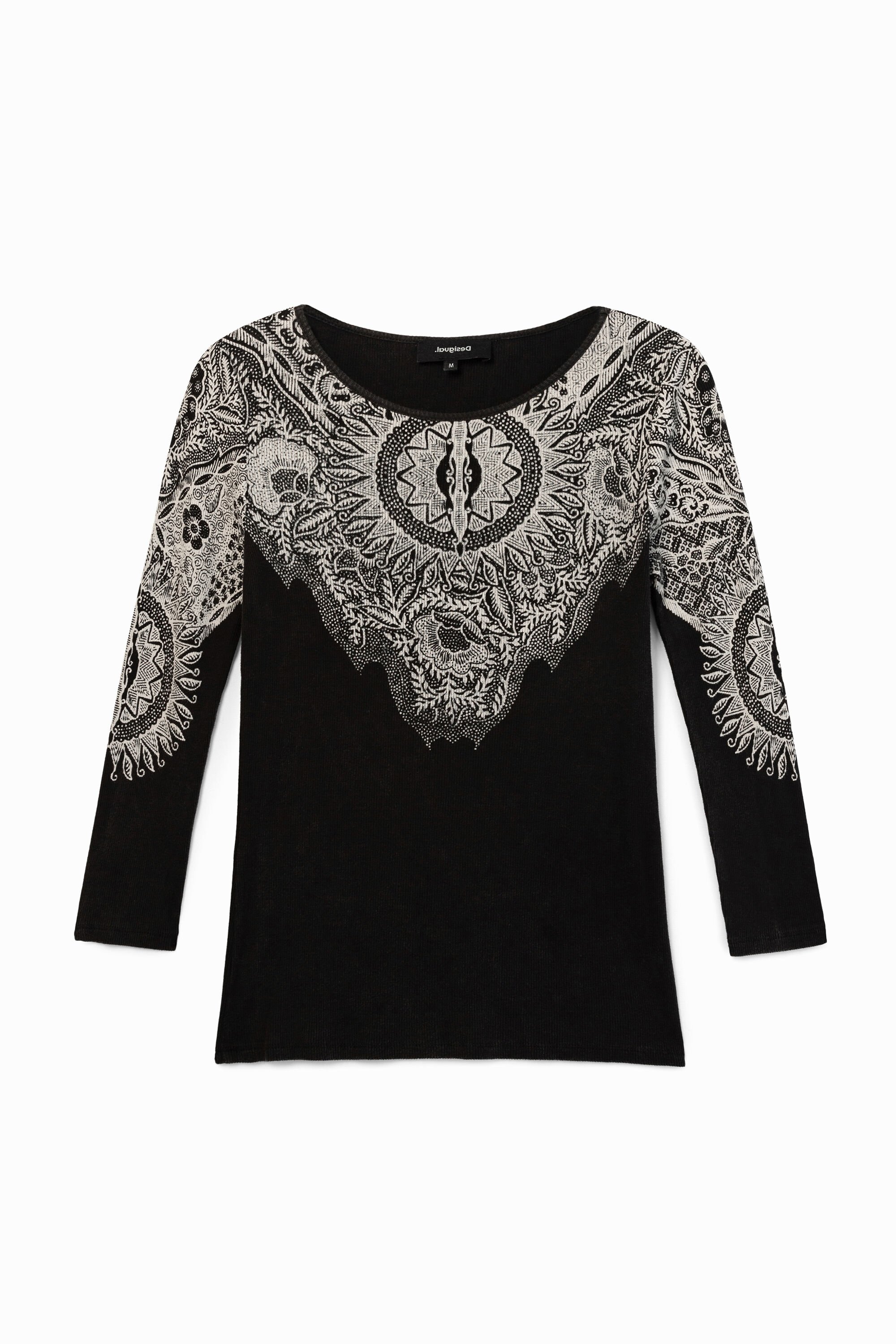 Shirt im Slim Fit mit Mandalas