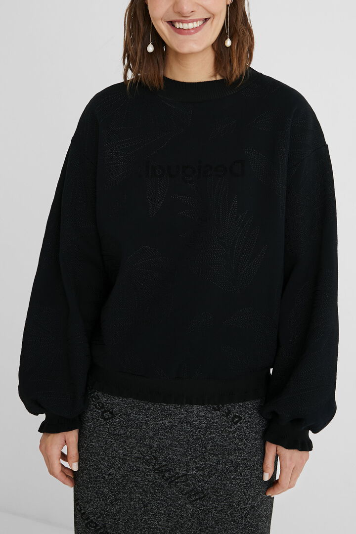Sweatshirt de felpa bordados | Desigual