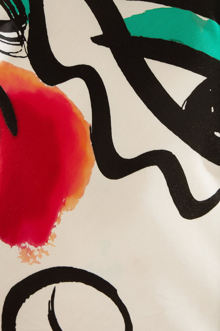 Vestido lencero estampado 'El beso' | Desigual