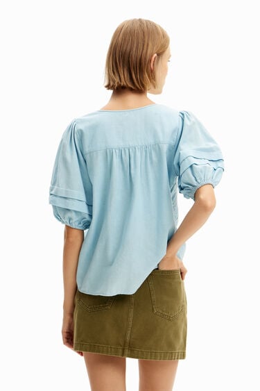 Embroidered boho blouse | Desigual