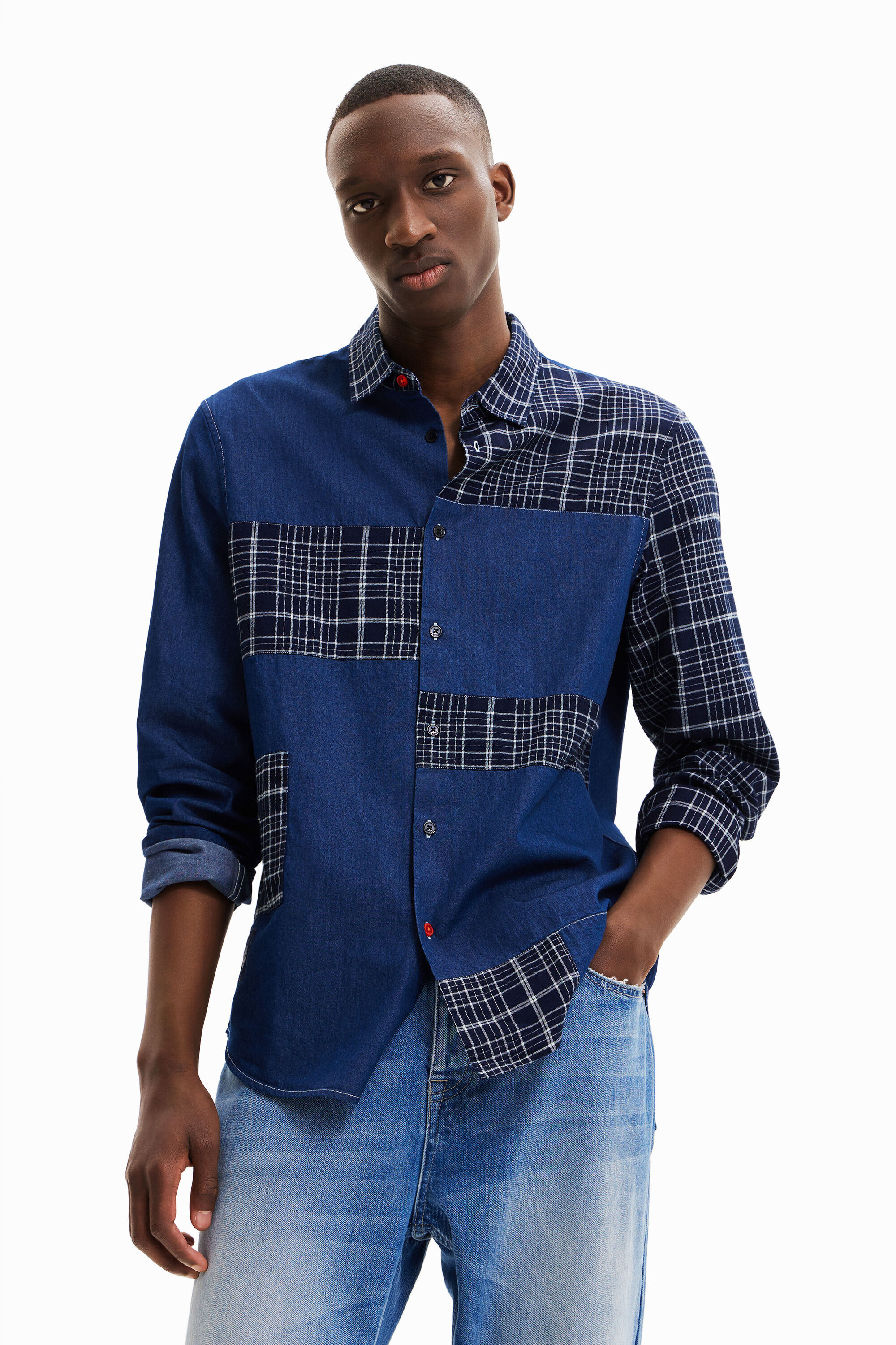 Desigual Uomo Abbigliamento Camicie Camicie denim Camicia quadri e jeans 