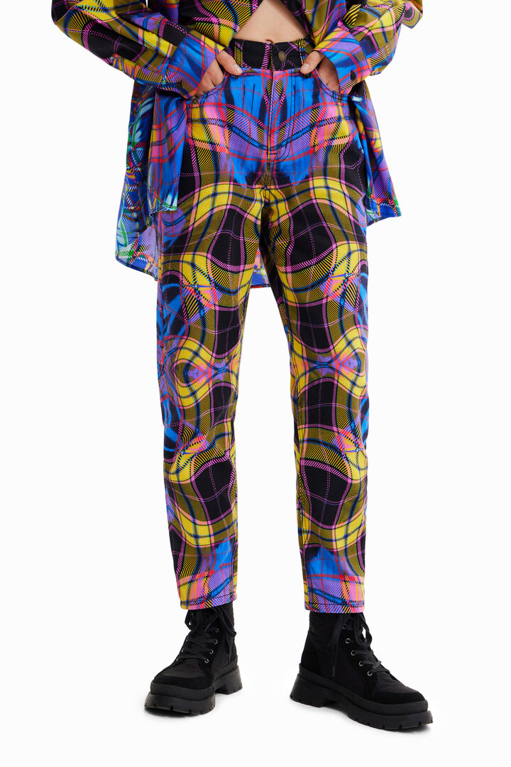 Pantalón Mum cuadros María Escoté | Desigual