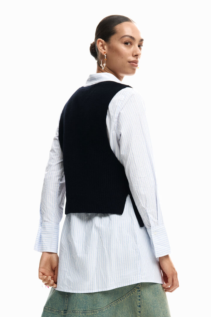 Shirt with detachable vest | Desigual