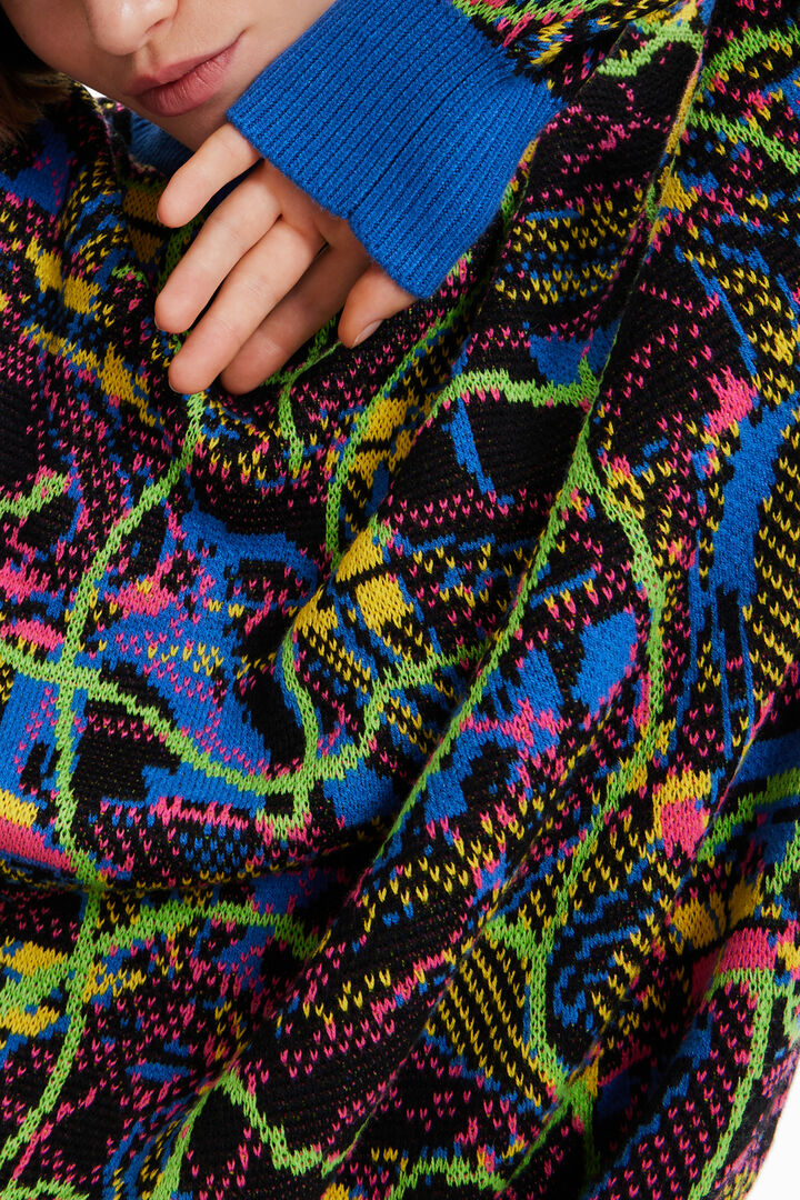 Jersei oversize jacquard María Escoté | Desigual