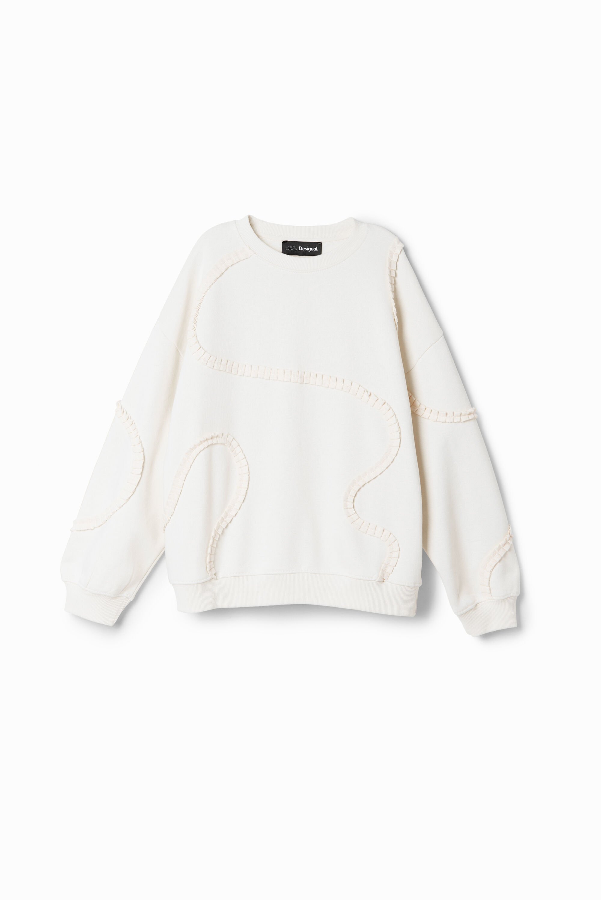 Sudadera cinta plisada