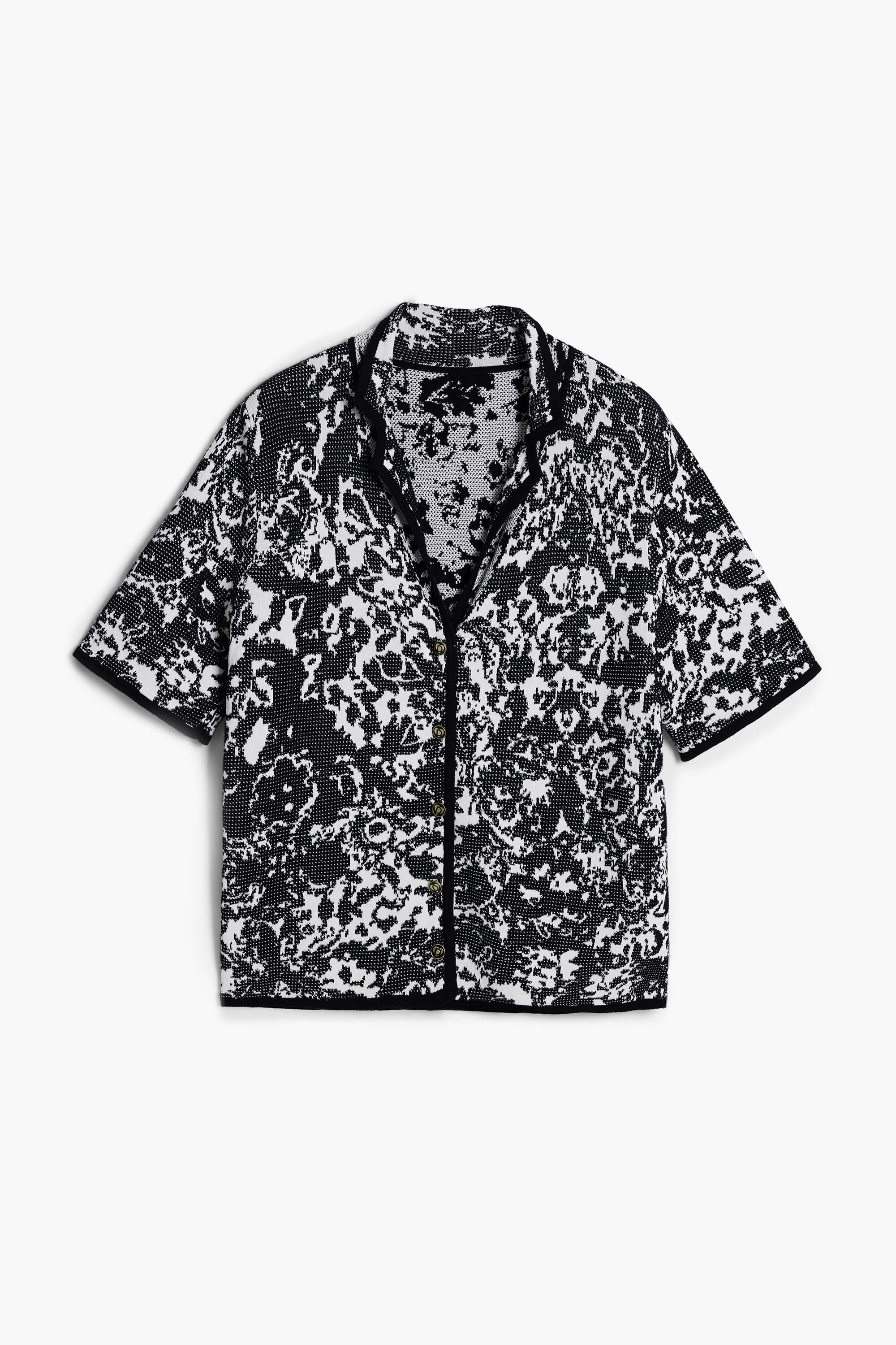 Camisa manga corta bandana, Negro, S