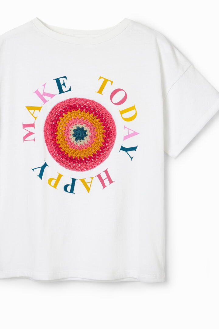 Maglietta messaggio uncinetto | Desigual