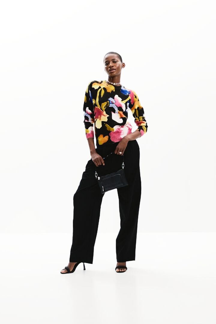 Arty flower sweater | Desigual
