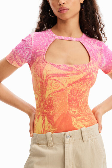 Body tissu côtelé découpe M. Christian Lacroix | Desigual