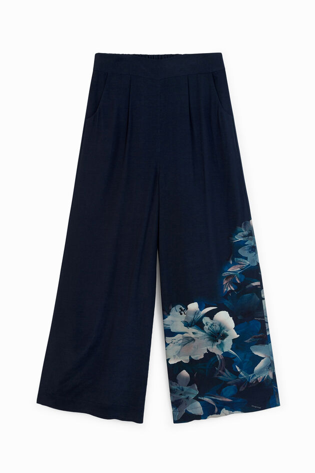 Floral culotte trousers