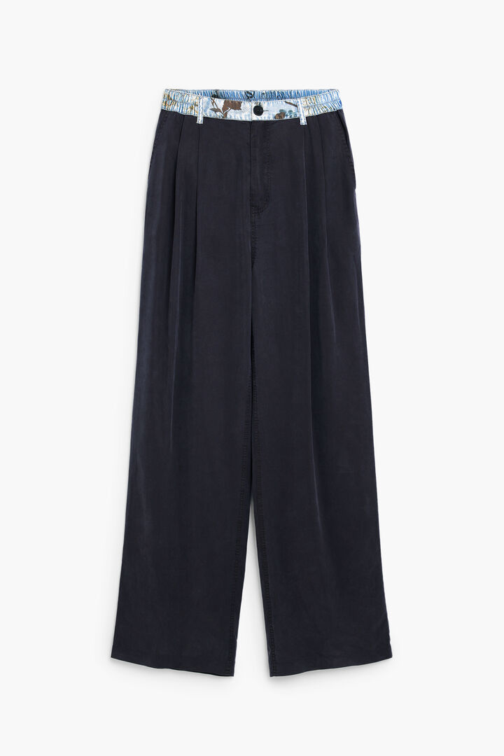 Pantalon tailleur en lyocell
