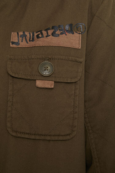 Parca militar coll pèl | Desigual