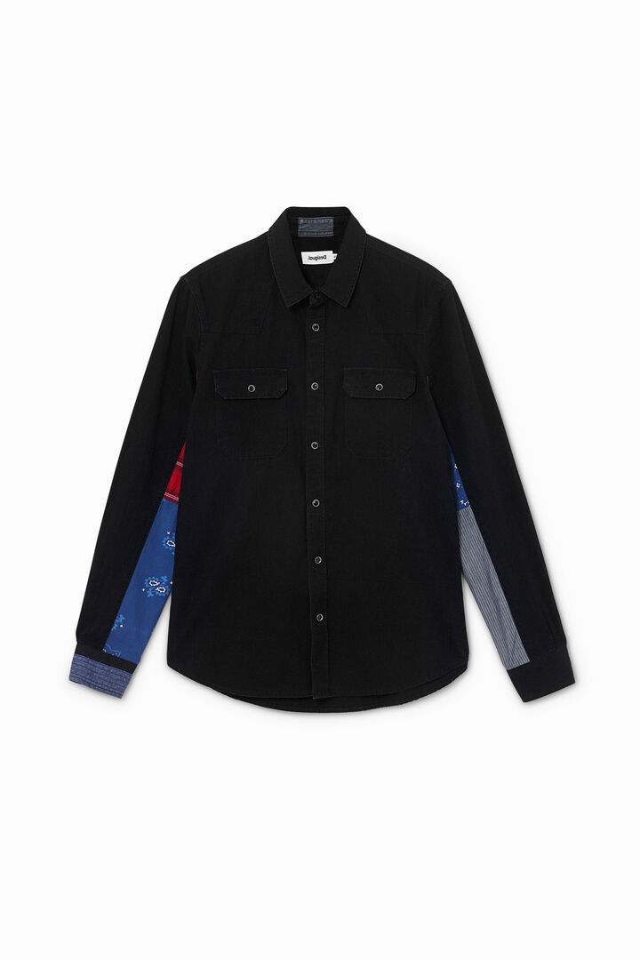 Chemise jean patch imprimé | Desigual
