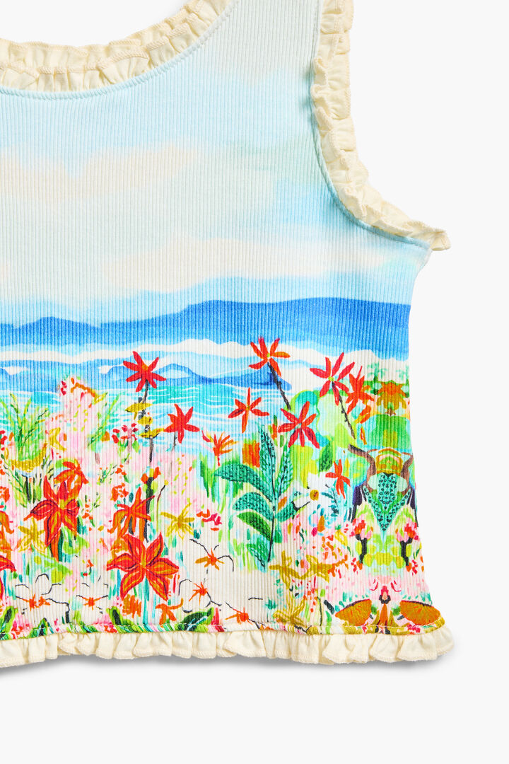 Landscape print T-shirt | Desigual