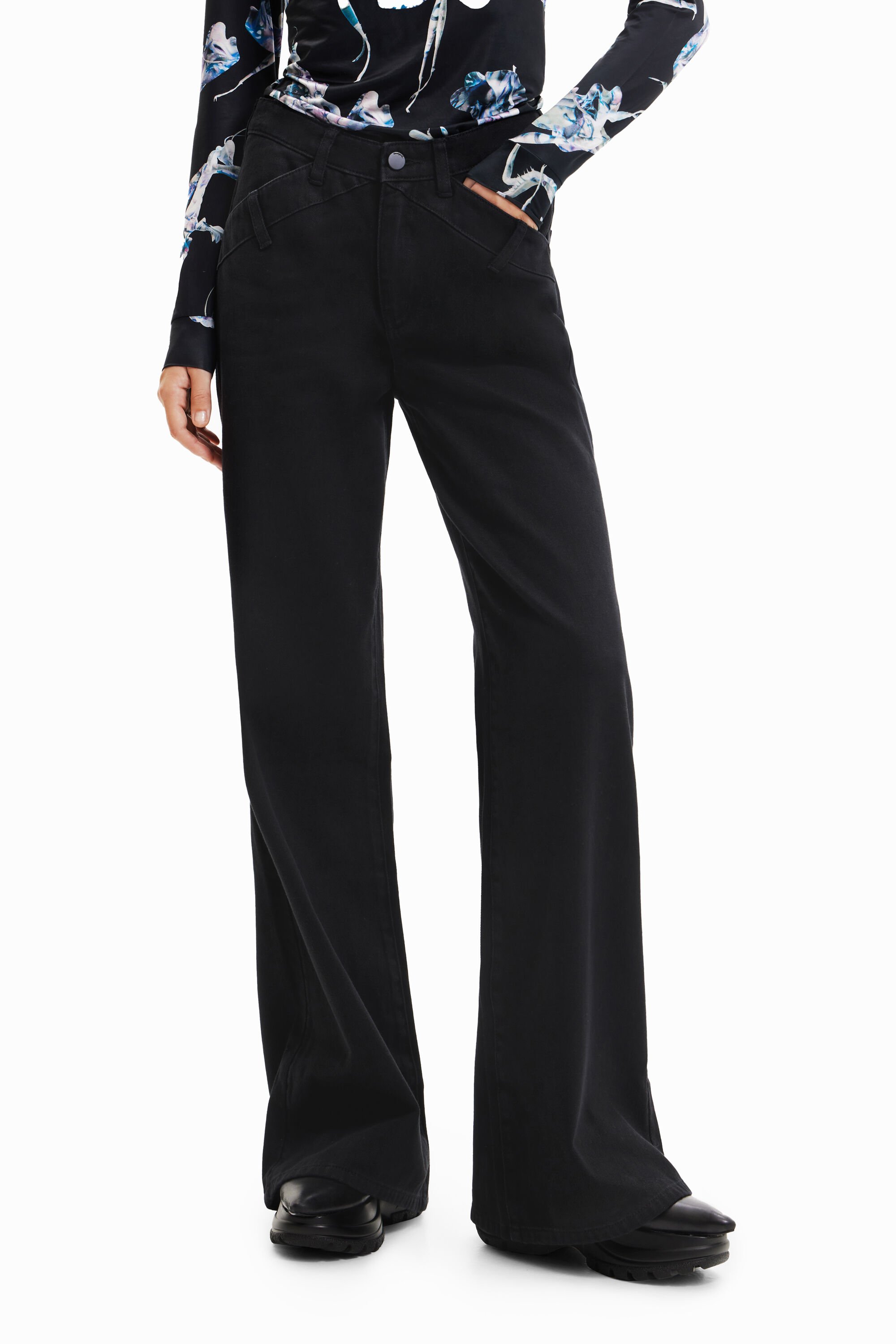Maitrepierre wide-leg jeans | Desigual.com