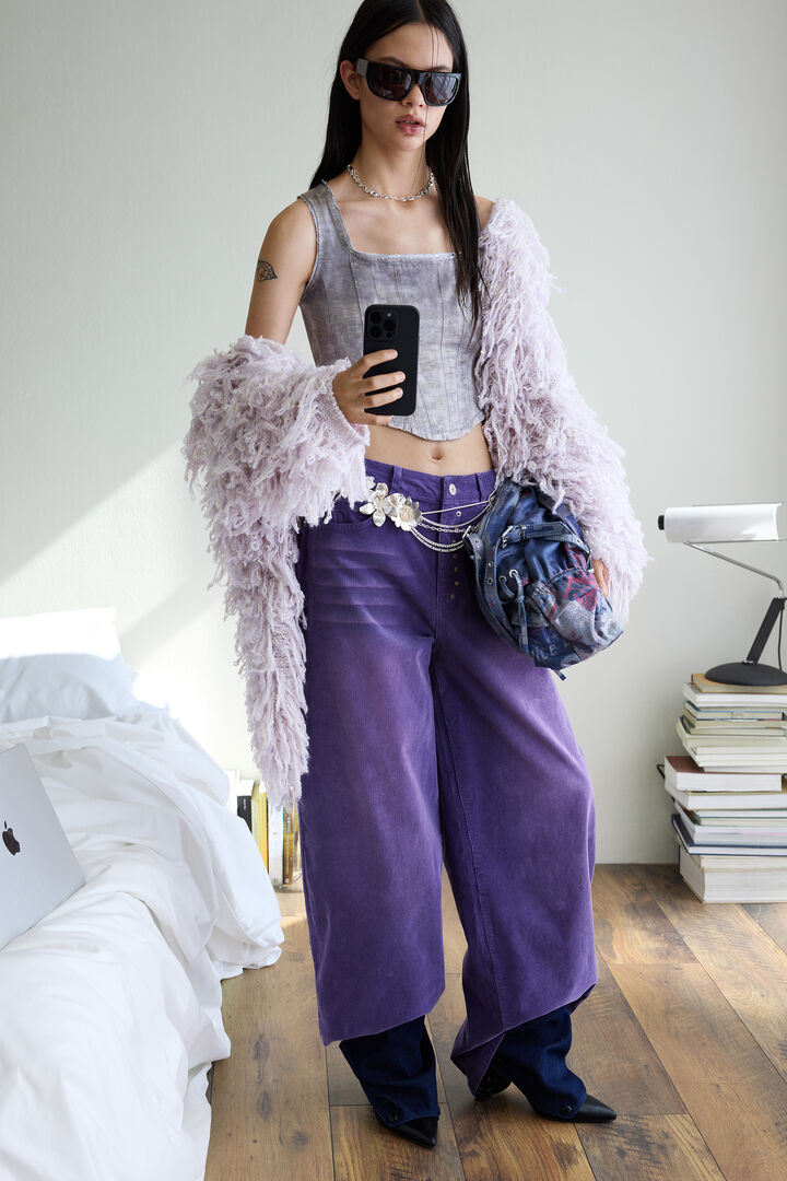 Hair cardigan sweater