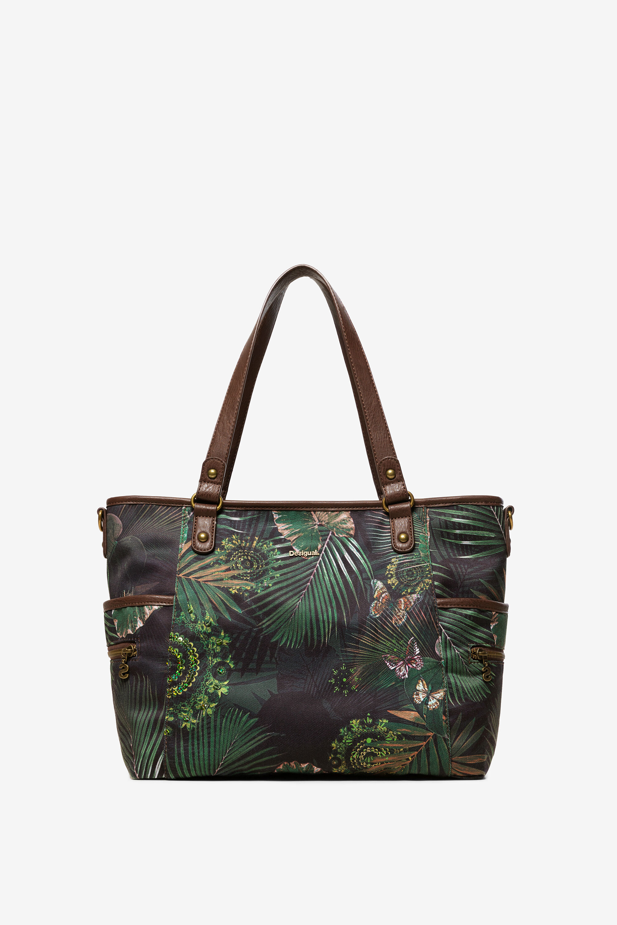 Desigual Groene Tas Met Tropische Print Maxton Green Je desigual kopen in de aanbieding