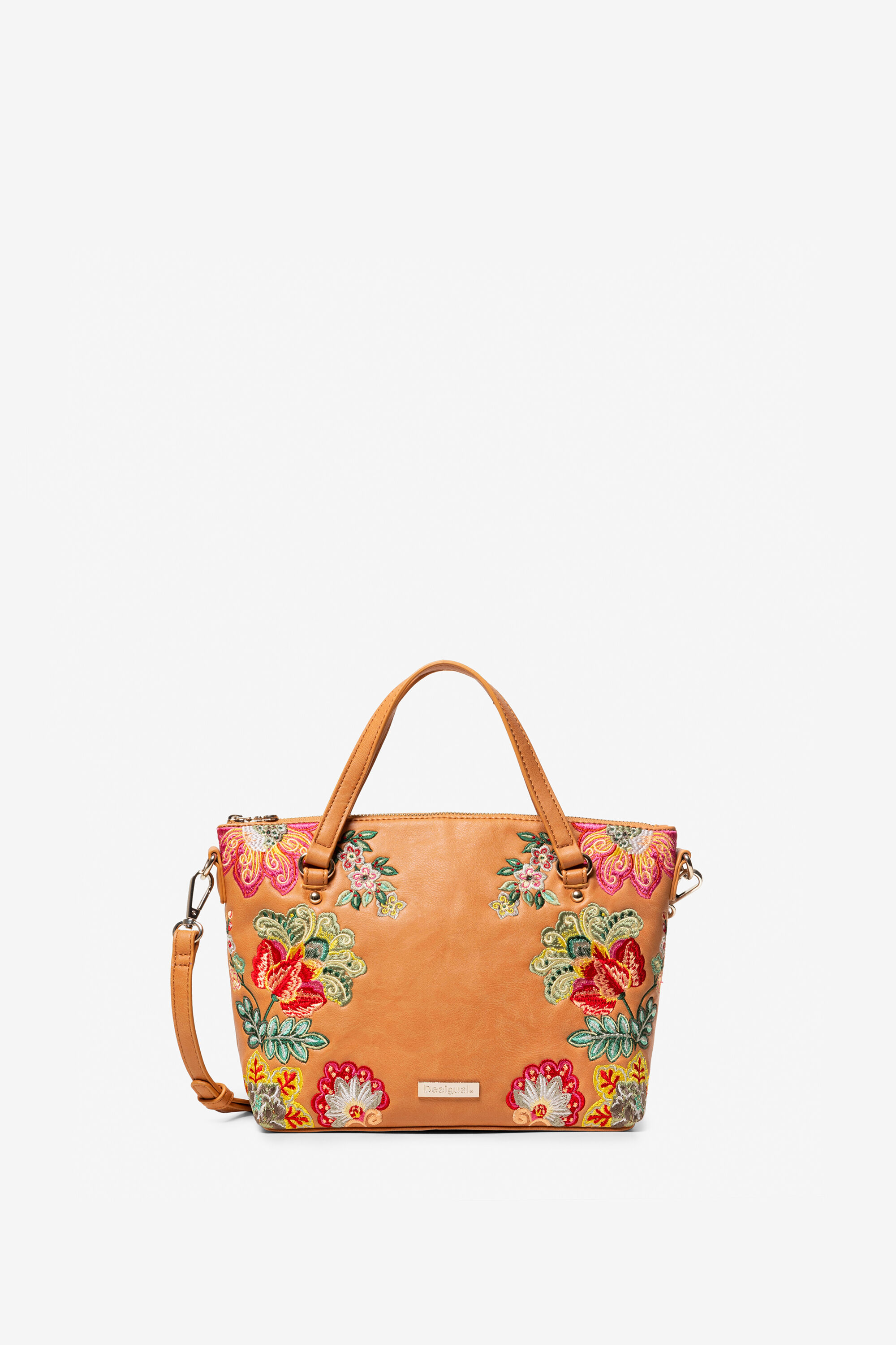 Desigual Tas Bloemen Gela Brown Je desigual kopen in de aanbieding