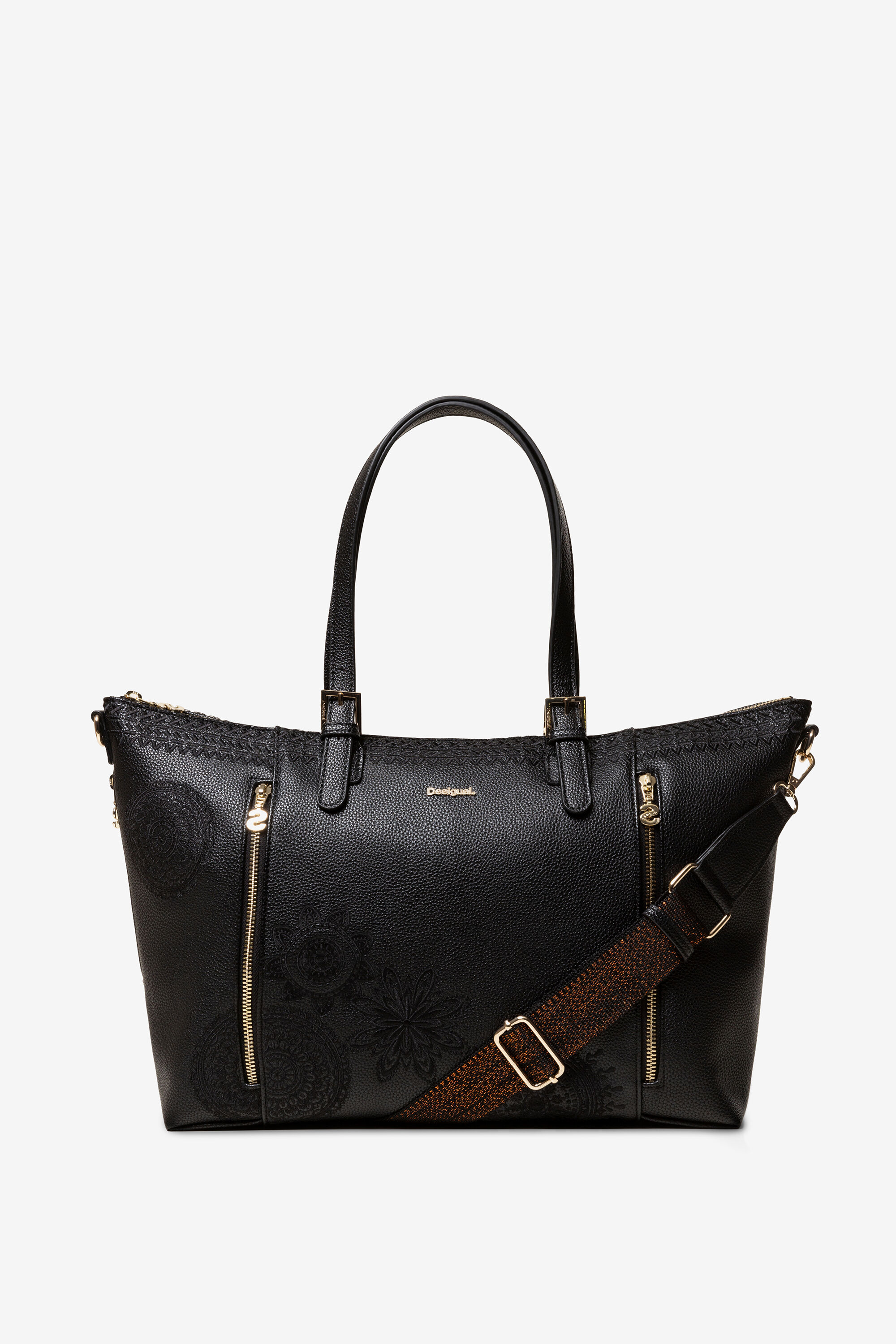 Desigual Tas 3 Handvat Dark Amber Verona Black Je desigual kopen in de aanbieding