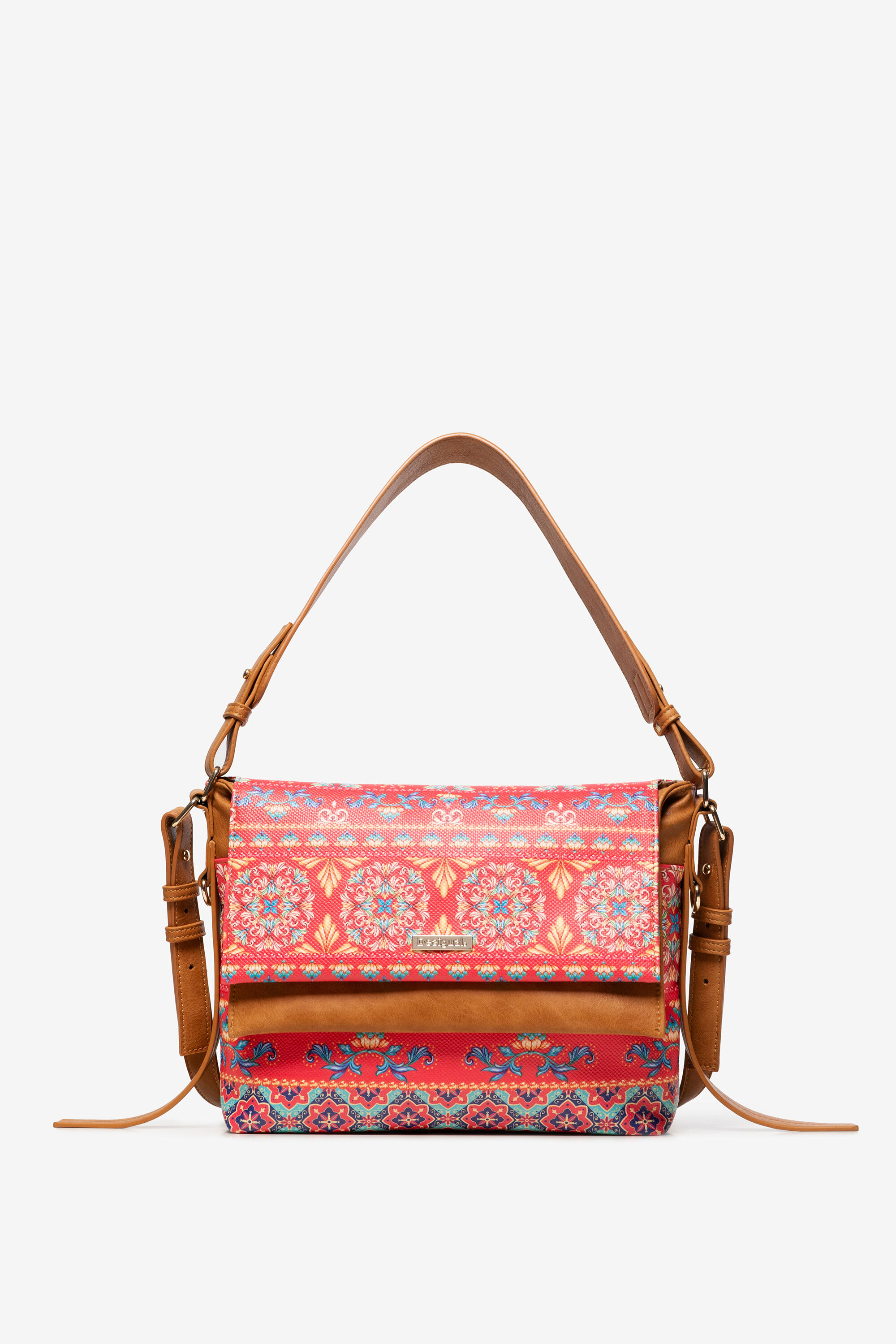 Desigual Tas Met Ambachtelijke Print Kiev Mini Red Je desigual kopen in de aanbieding