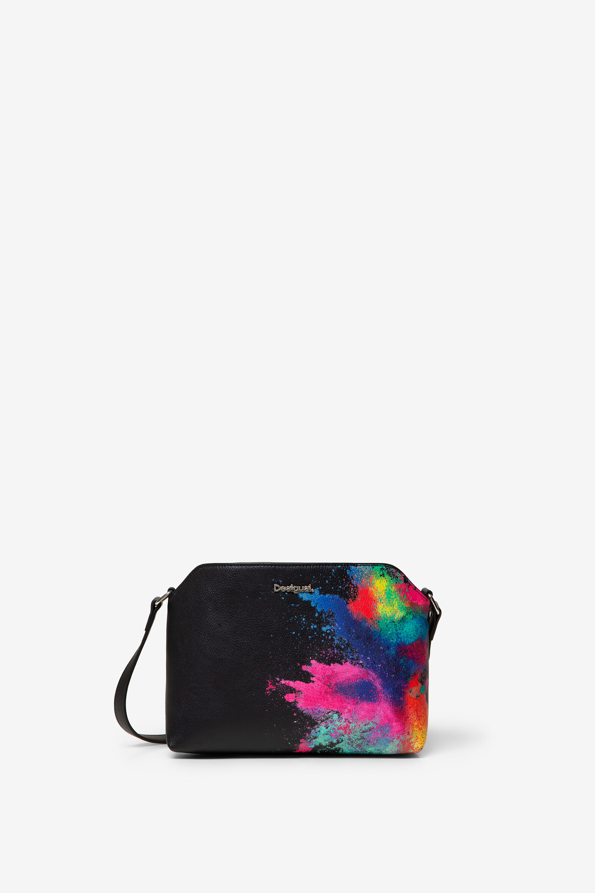 Desigual Schoudertas Met Aquarelholi Black Je desigual kopen in de aanbieding