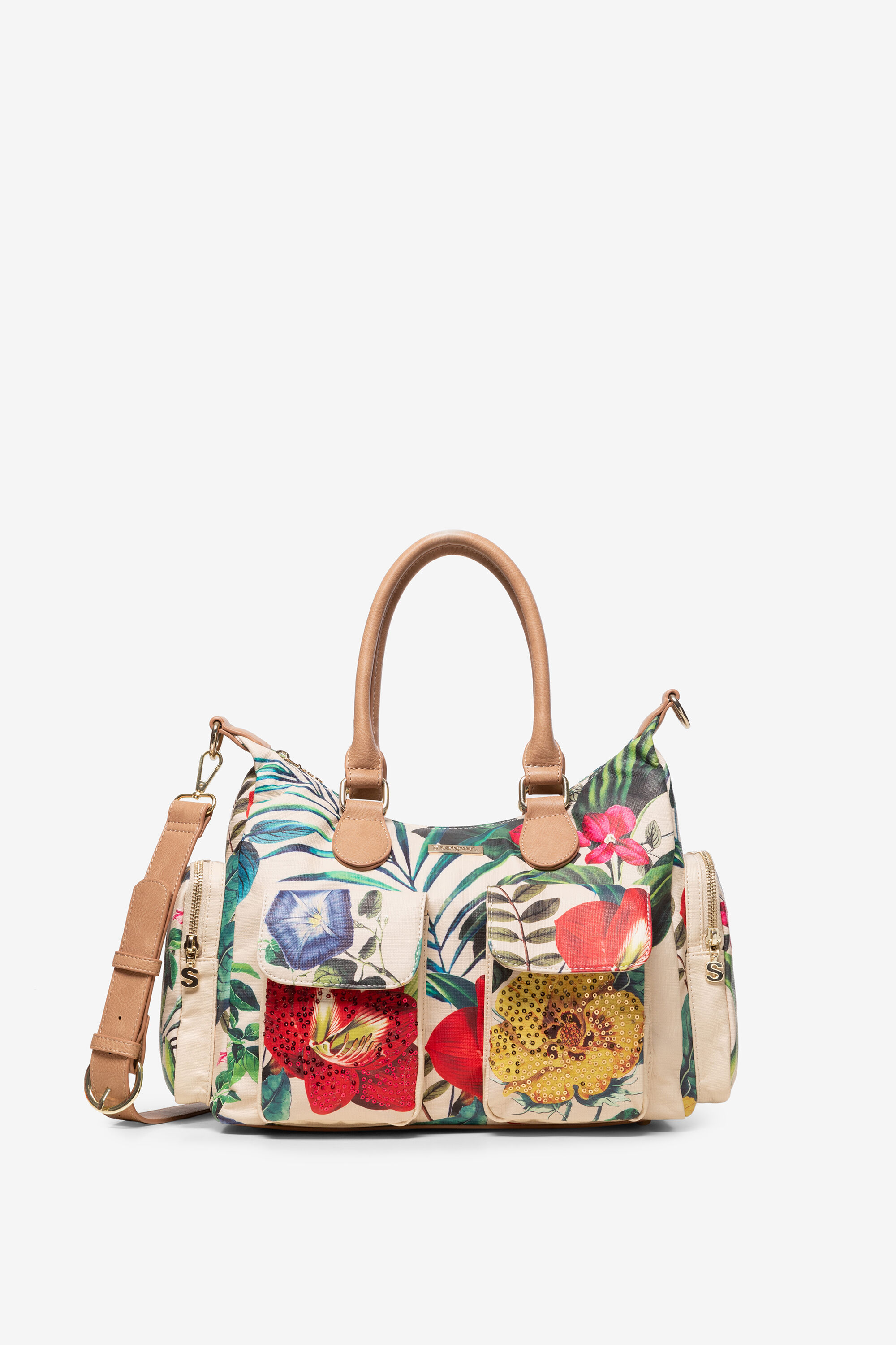 Desigual Tas Met Vier Vakken London White Je desigual kopen in de aanbieding