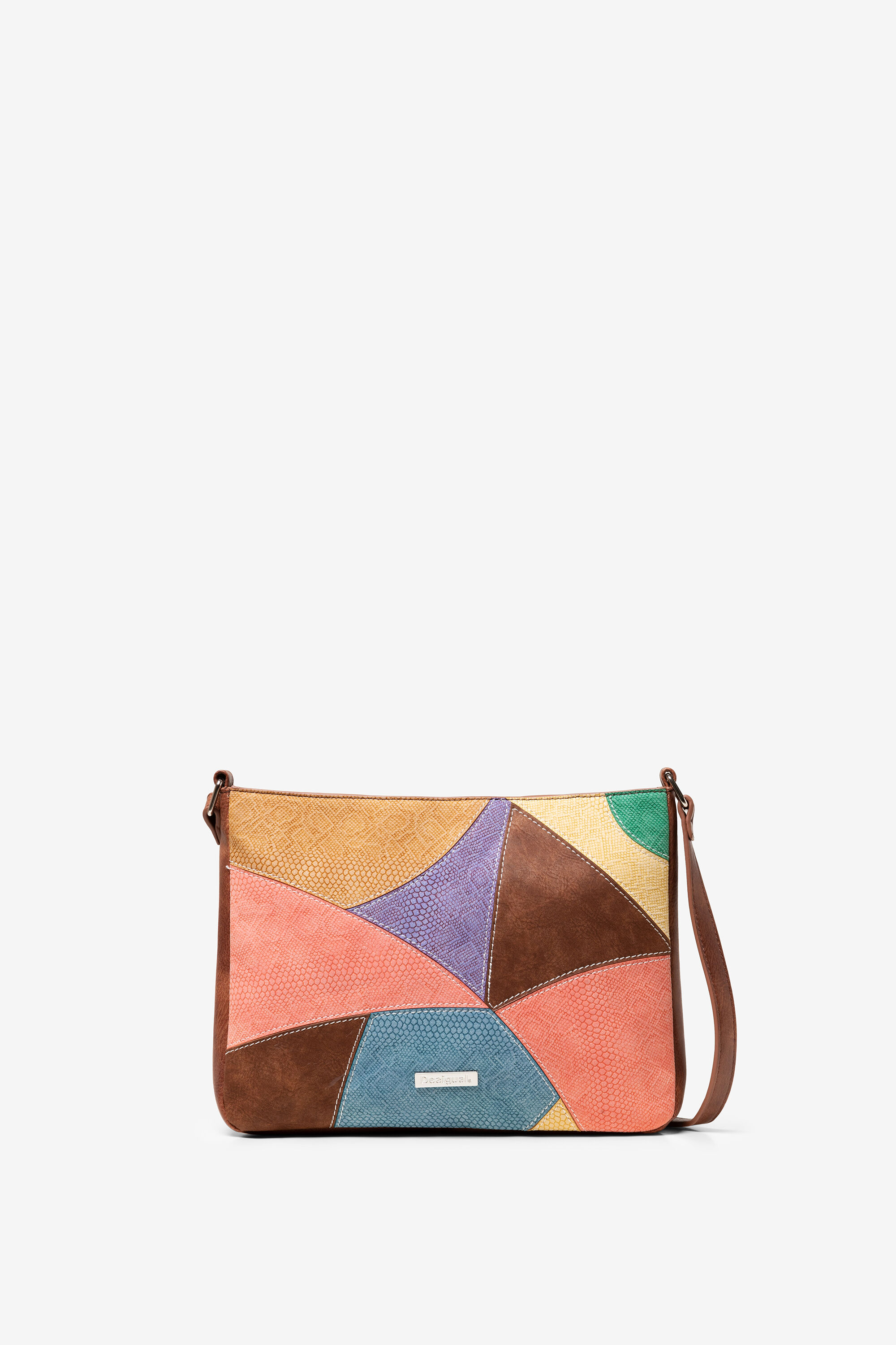 Desigual Pu Tas Kleurenpatches Jackie Spot Brown Je desigual kopen in de aanbieding