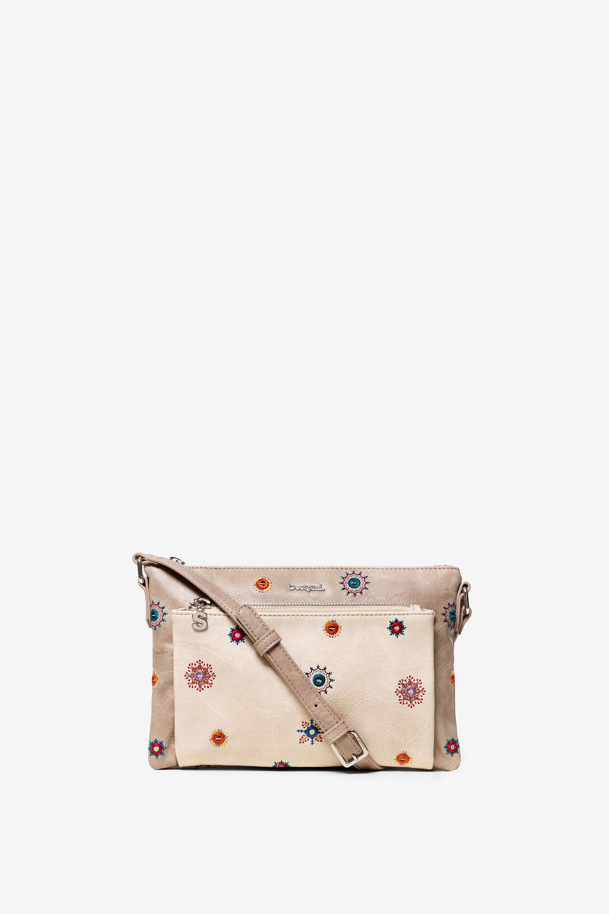 Desigual Schoudertas Nude Julietta Toulouse White Je desigual kopen in de aanbieding