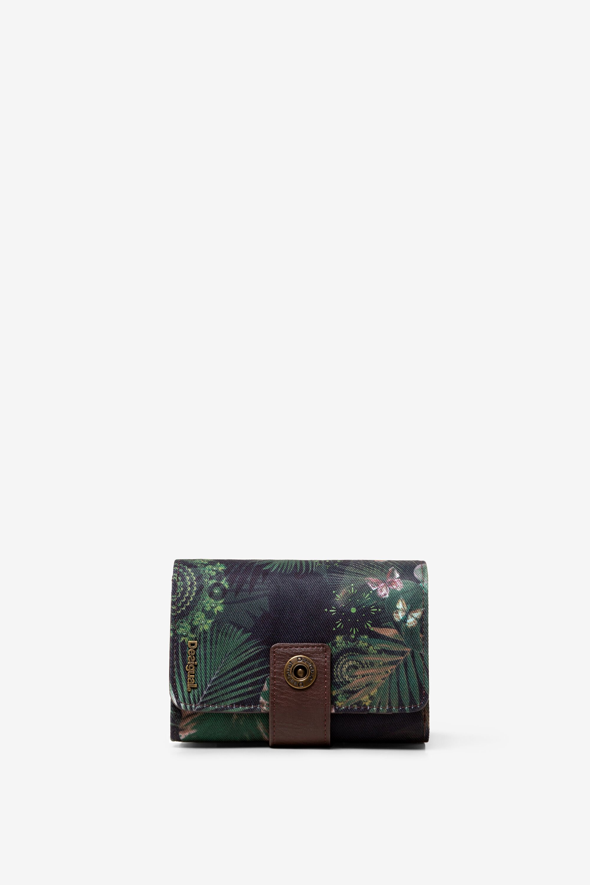 Desigual Portemonnee Tropische Bambola Green Je desigual kopen in de aanbieding