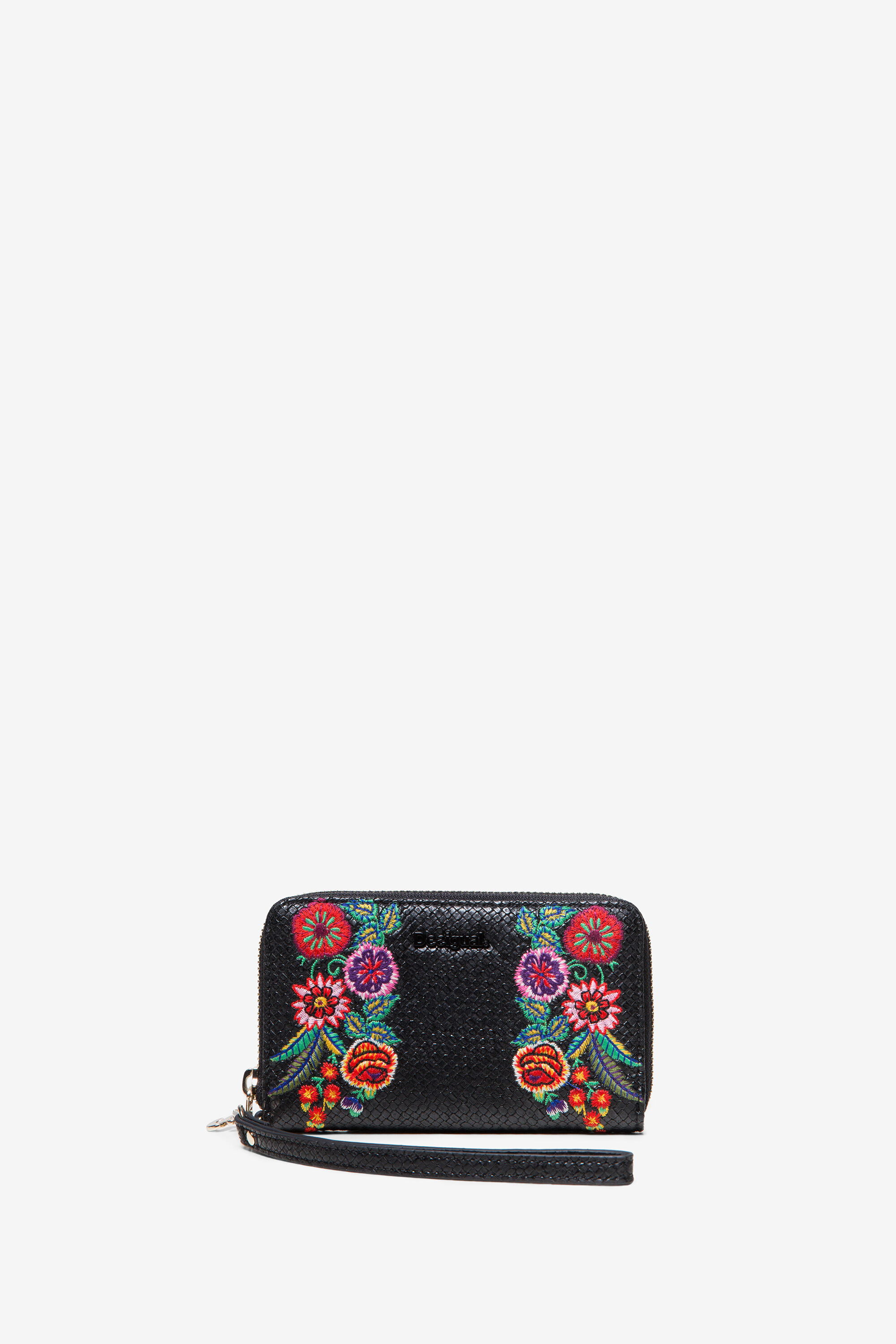 Desigual Portemonnee Borduursel Mex Mini Black Je desigual kopen in de aanbieding
