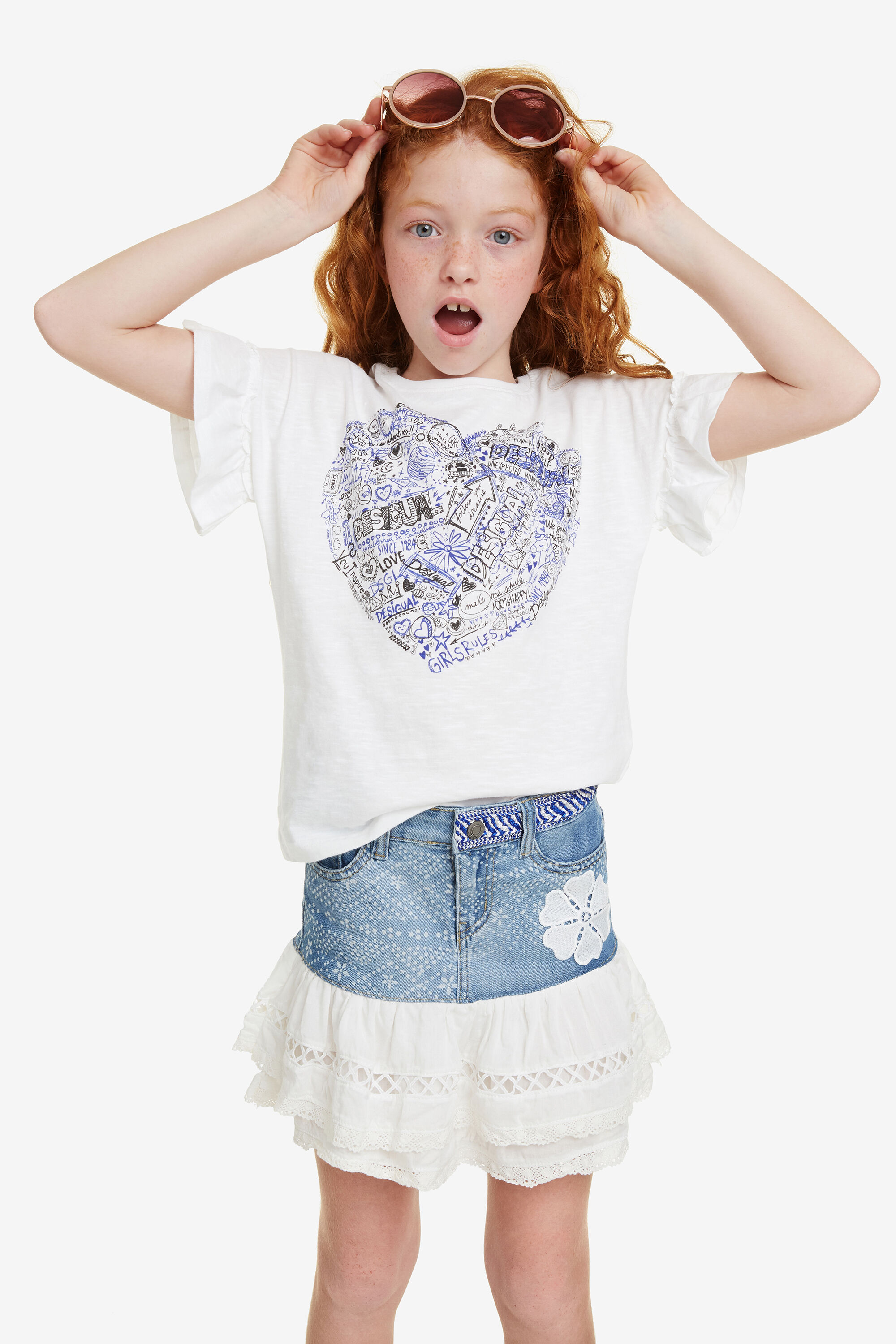Desigual T Shirt Bolimania Sacramento White 78 desigual kopen in de aanbieding