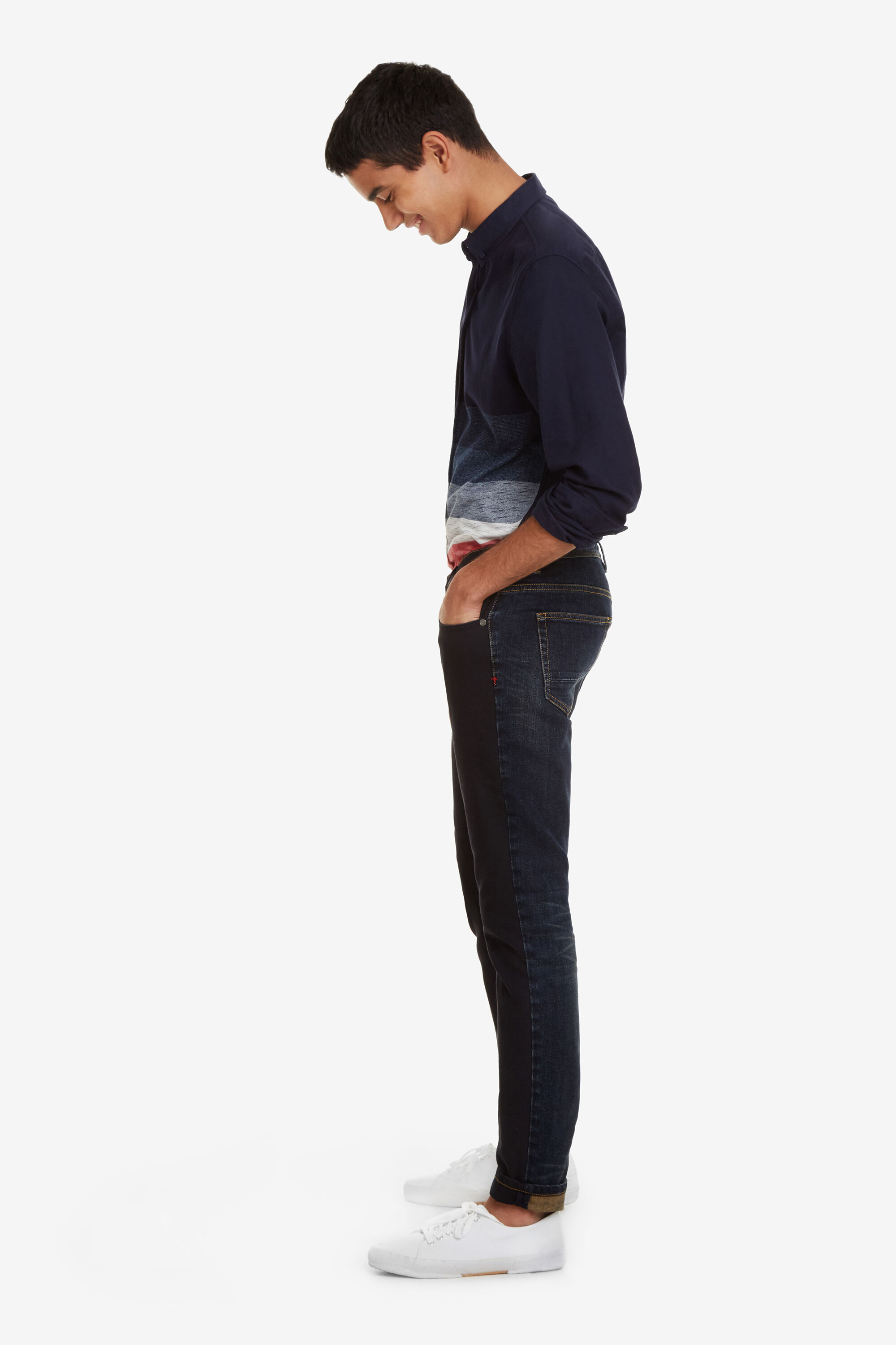 Desigual Blauwe Basic Jeans Oriol Blue 36 desigual kopen in de aanbieding