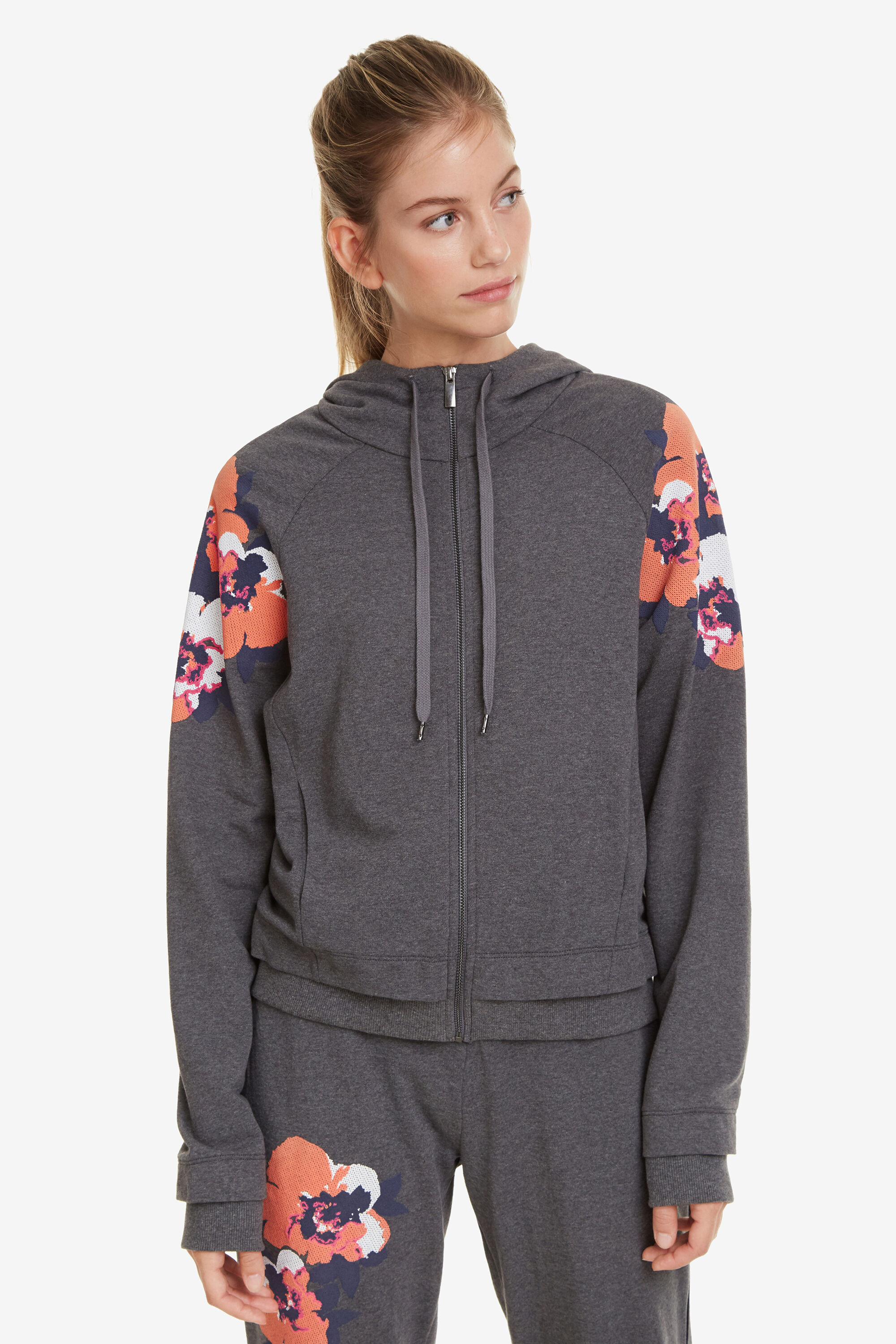 Desigual Sweater Camo Flower Black Xl desigual kopen in de aanbieding