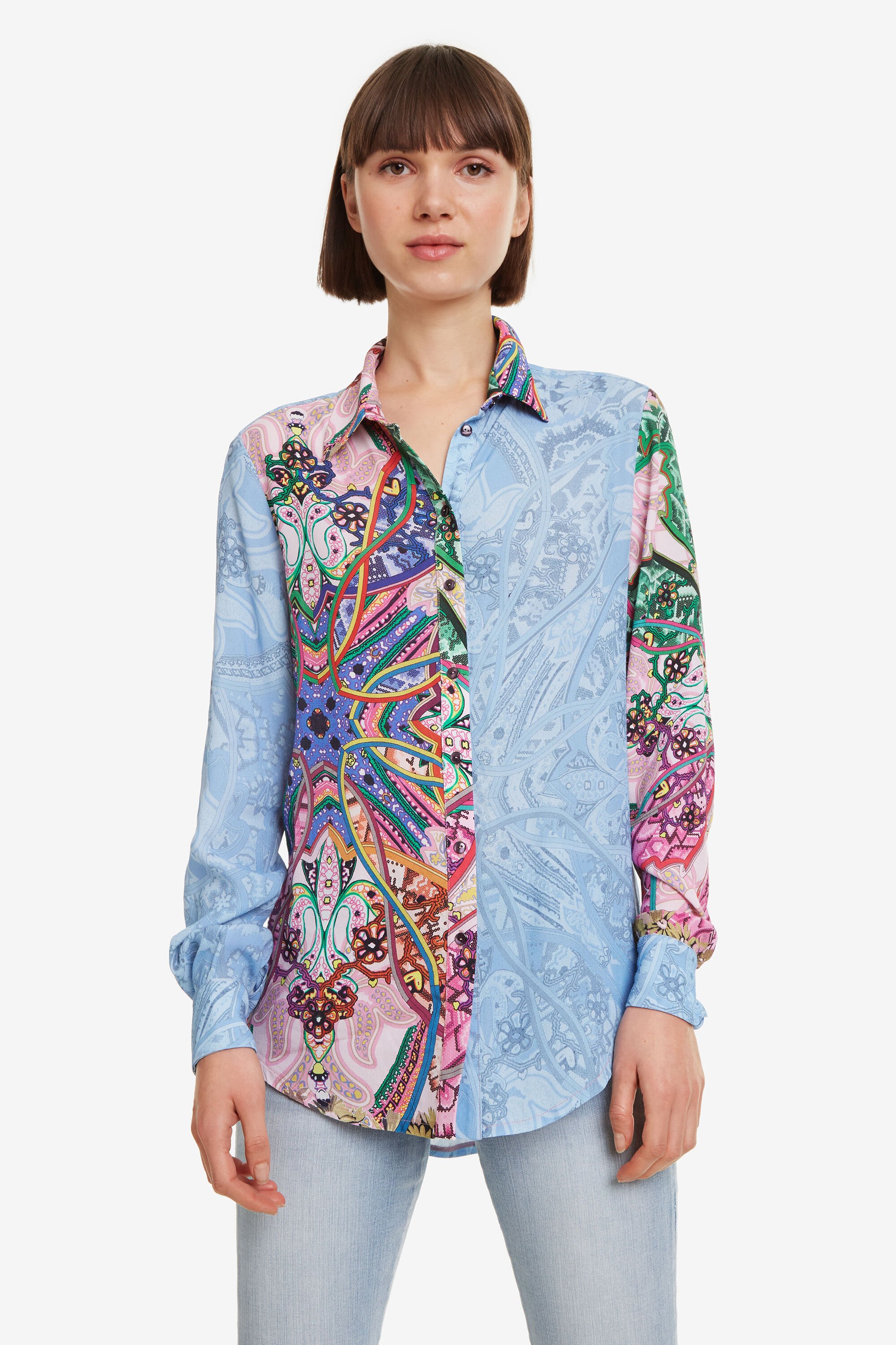 Desigual Shirt Met Print Red desigual kopen in de aanbieding