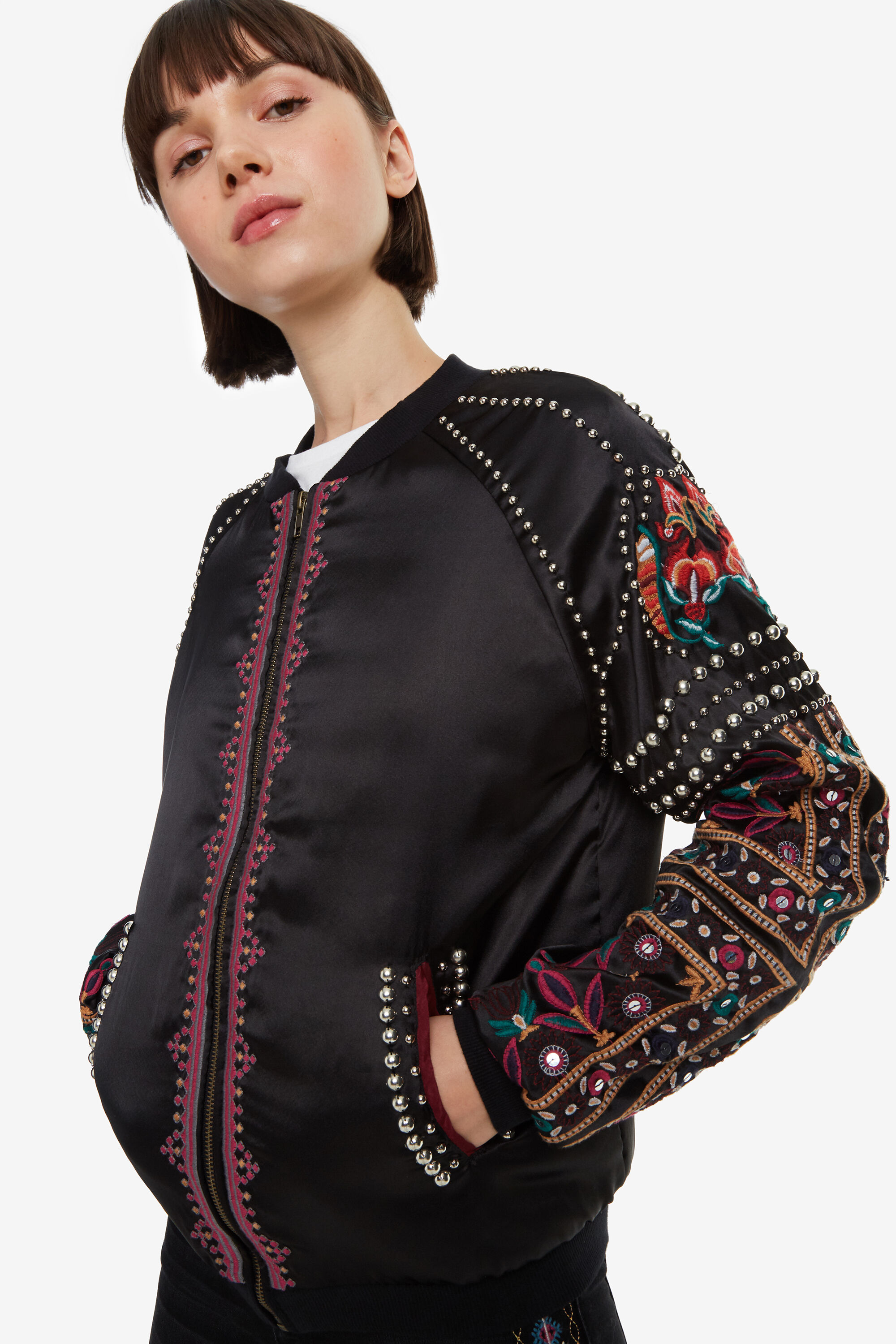 Desigual Bomberjack Sidney Black 46 desigual kopen in de aanbieding