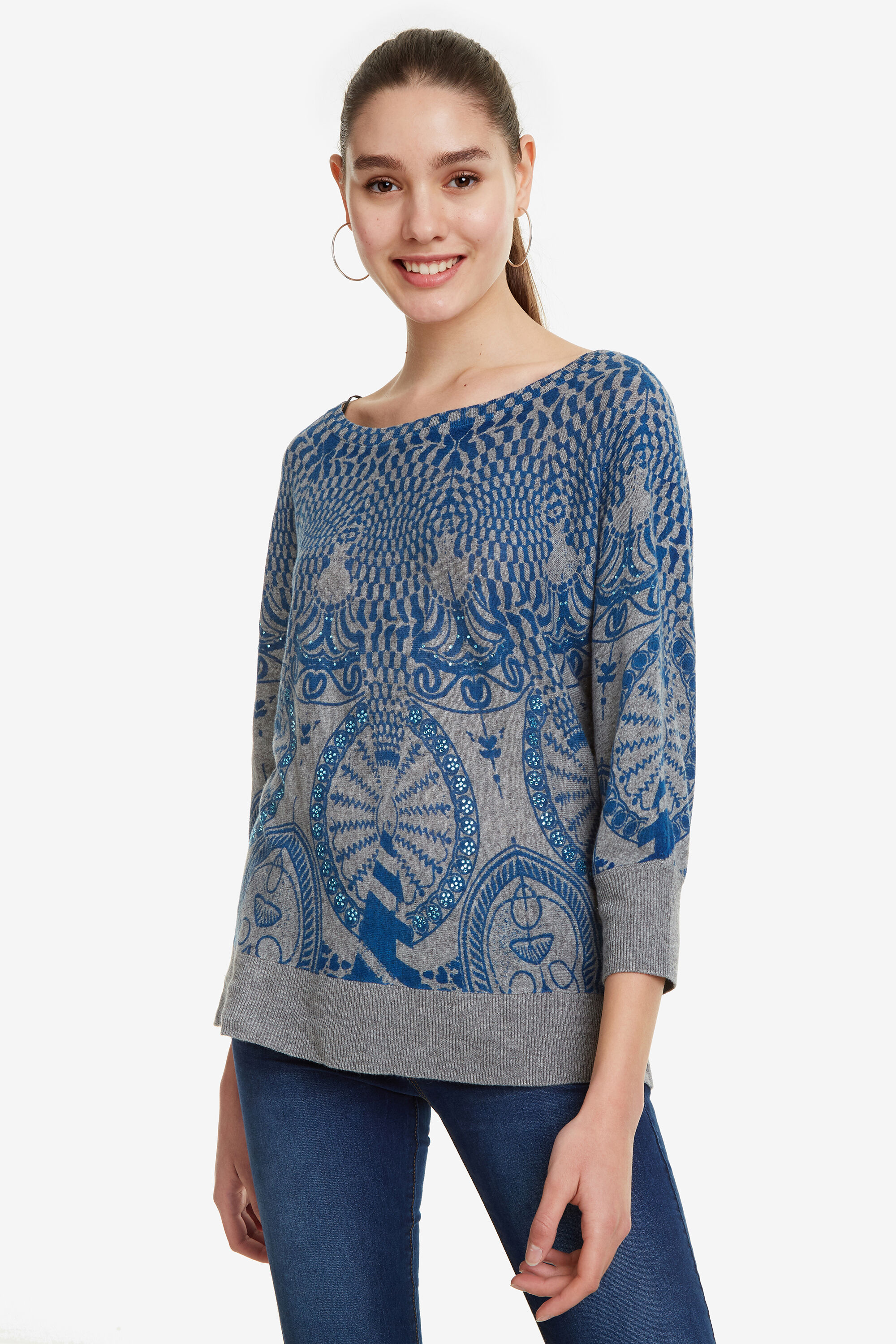 Desigual Trui Met Vleermuismouwen Lisburn Black desigual kopen in de aanbieding