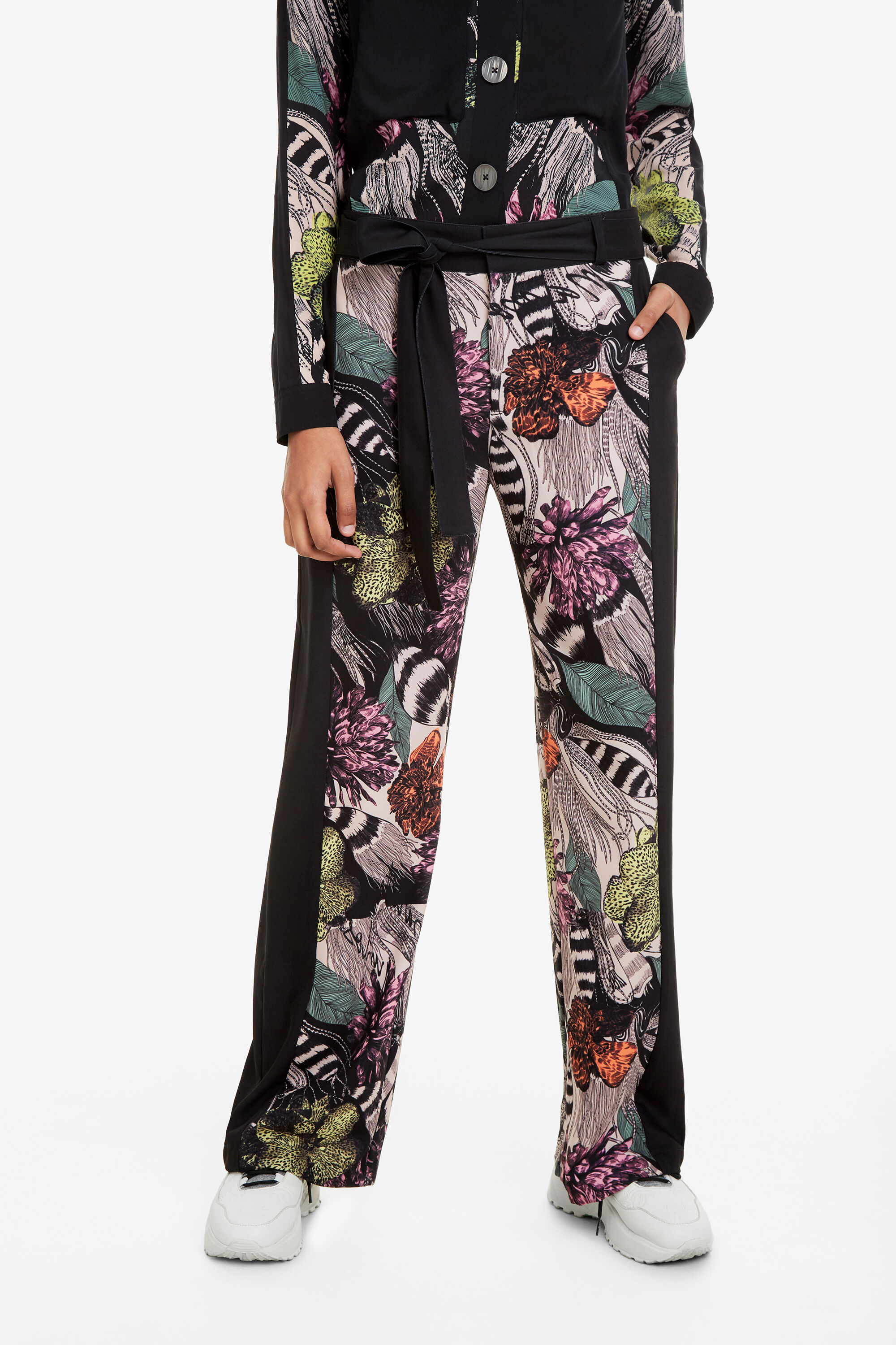Desigual Comfortabele Broek Geraldine Black 46 desigual kopen in de aanbieding