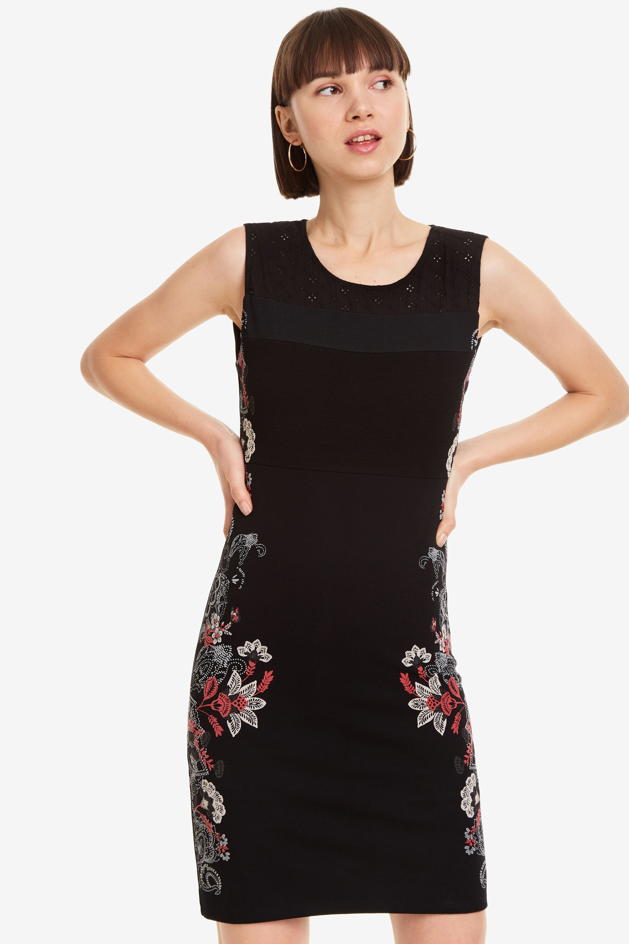 Desigual Jurk Bloemen Misha Black desigual kopen in de aanbieding