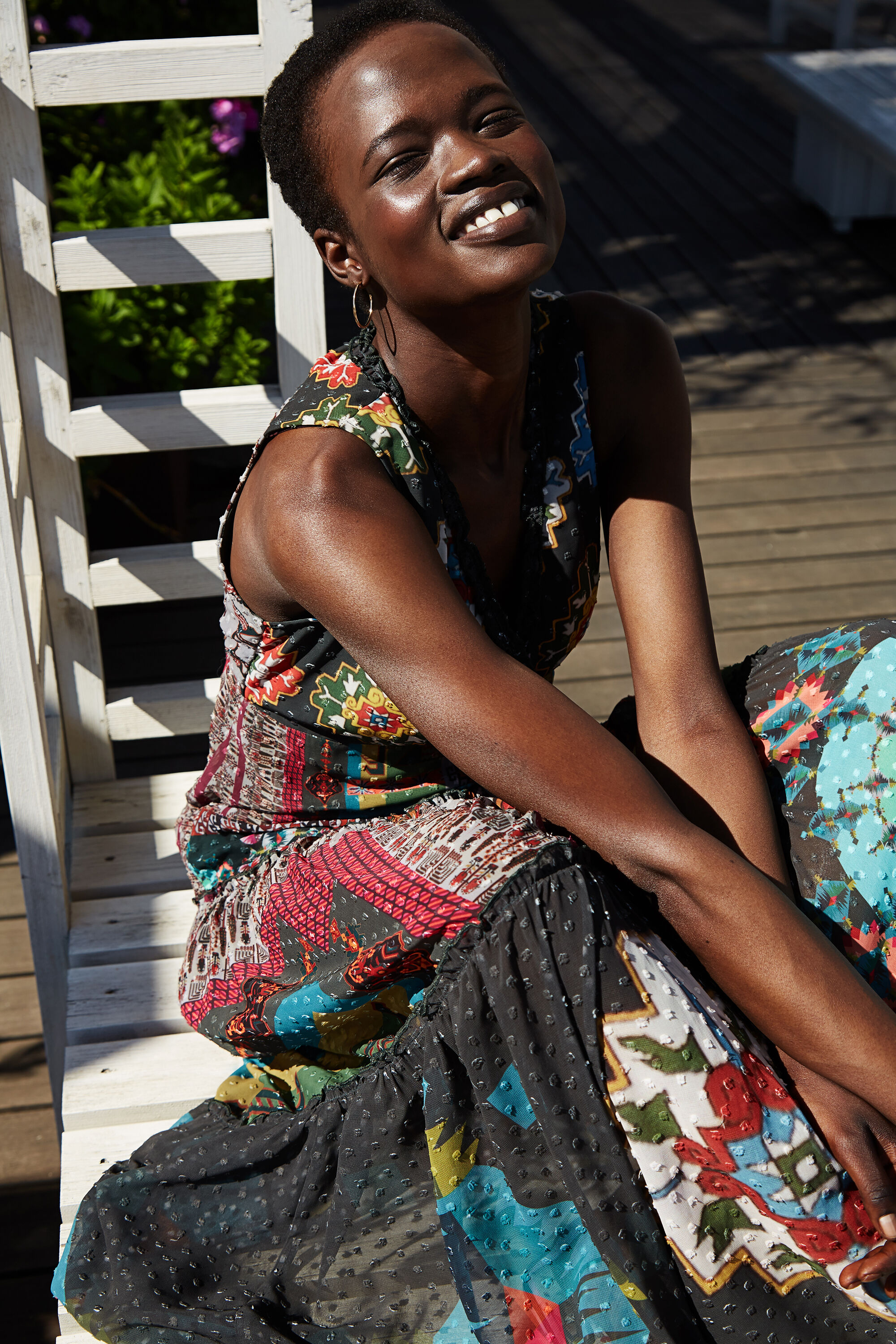 Desigual Lange Jurk Met Etnische Print Nicole Green 40 desigual kopen in de aanbieding