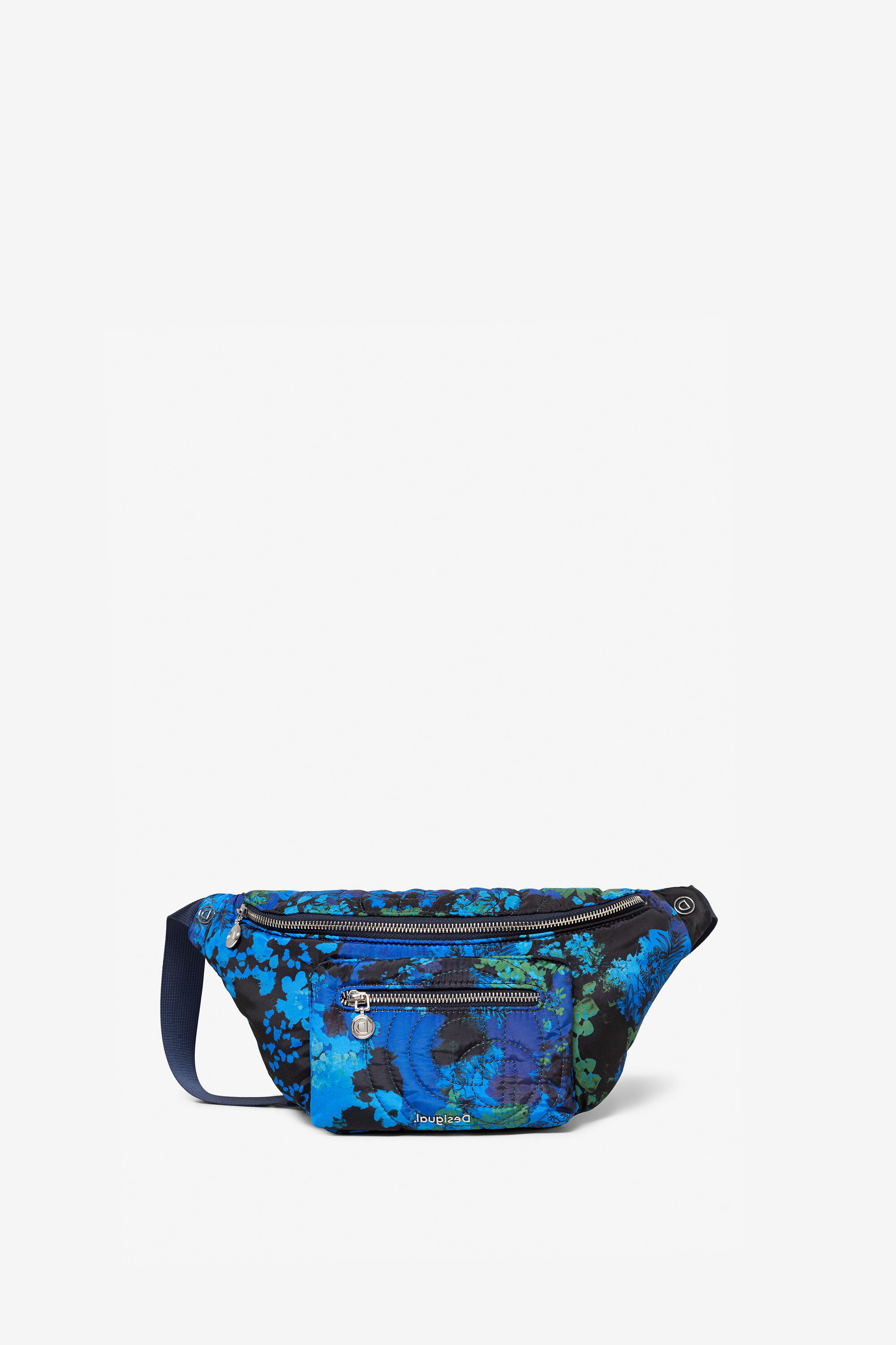 Banane matelassée à camouflage fleuri - BLUE - U