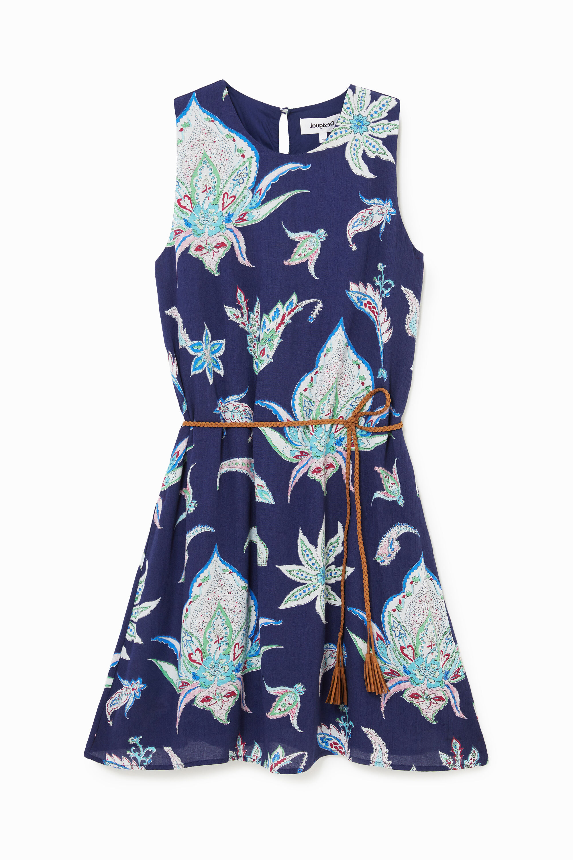 Robe courte loose sans manches - BLUE - L